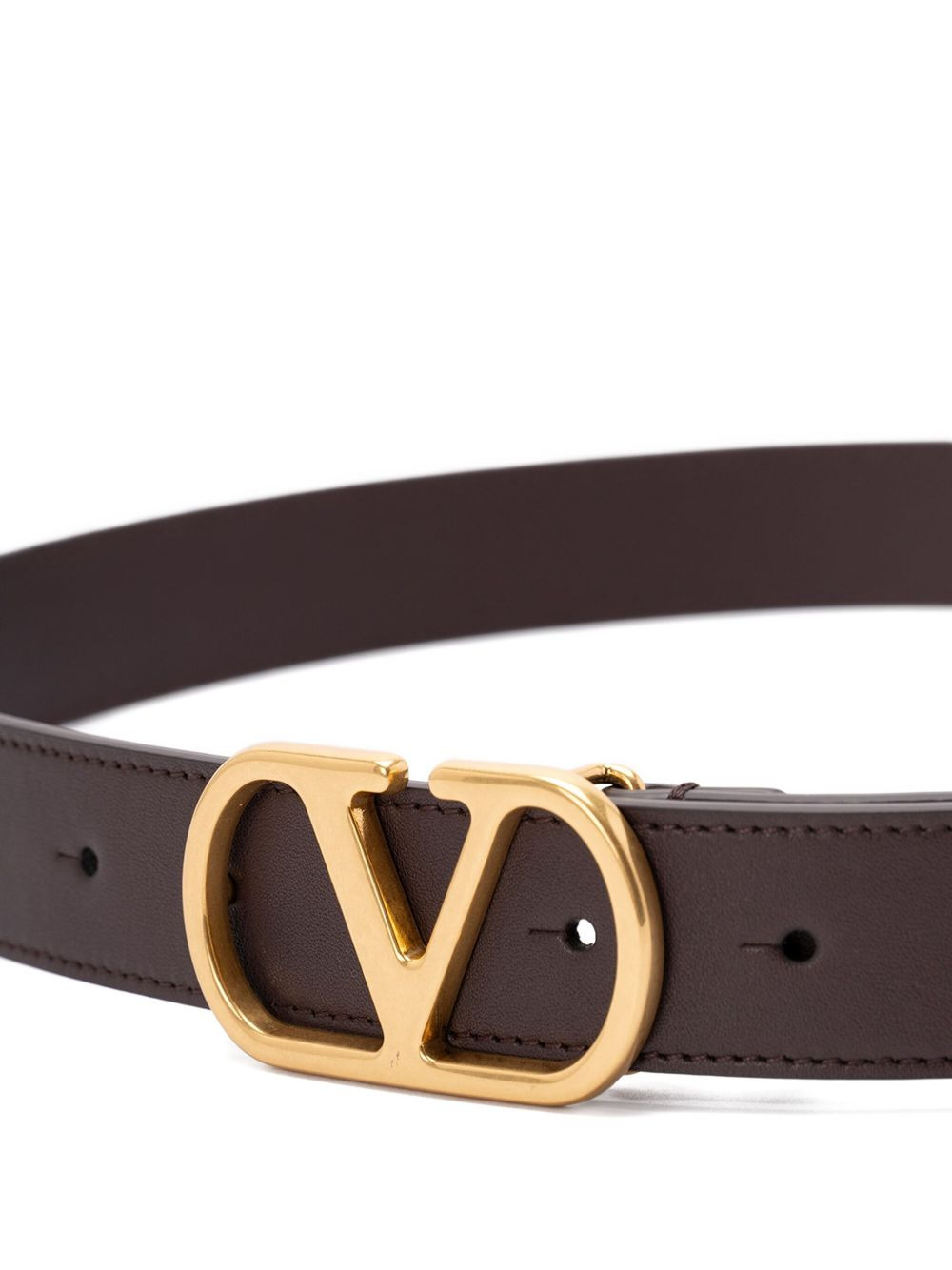 VLogo leather belt - 3