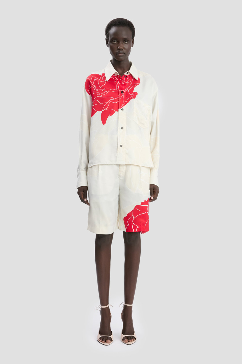 Victoria Beckham Shirt In Shell Floral Print outlook