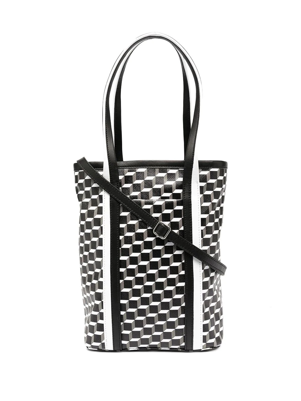 Cube print tote bag - 1