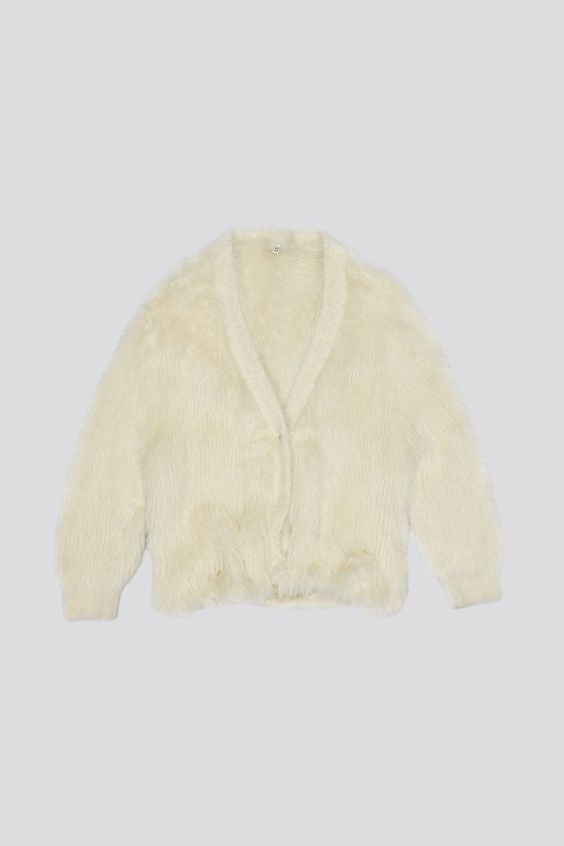 BALLOON CARDIGAN - CREAM 4