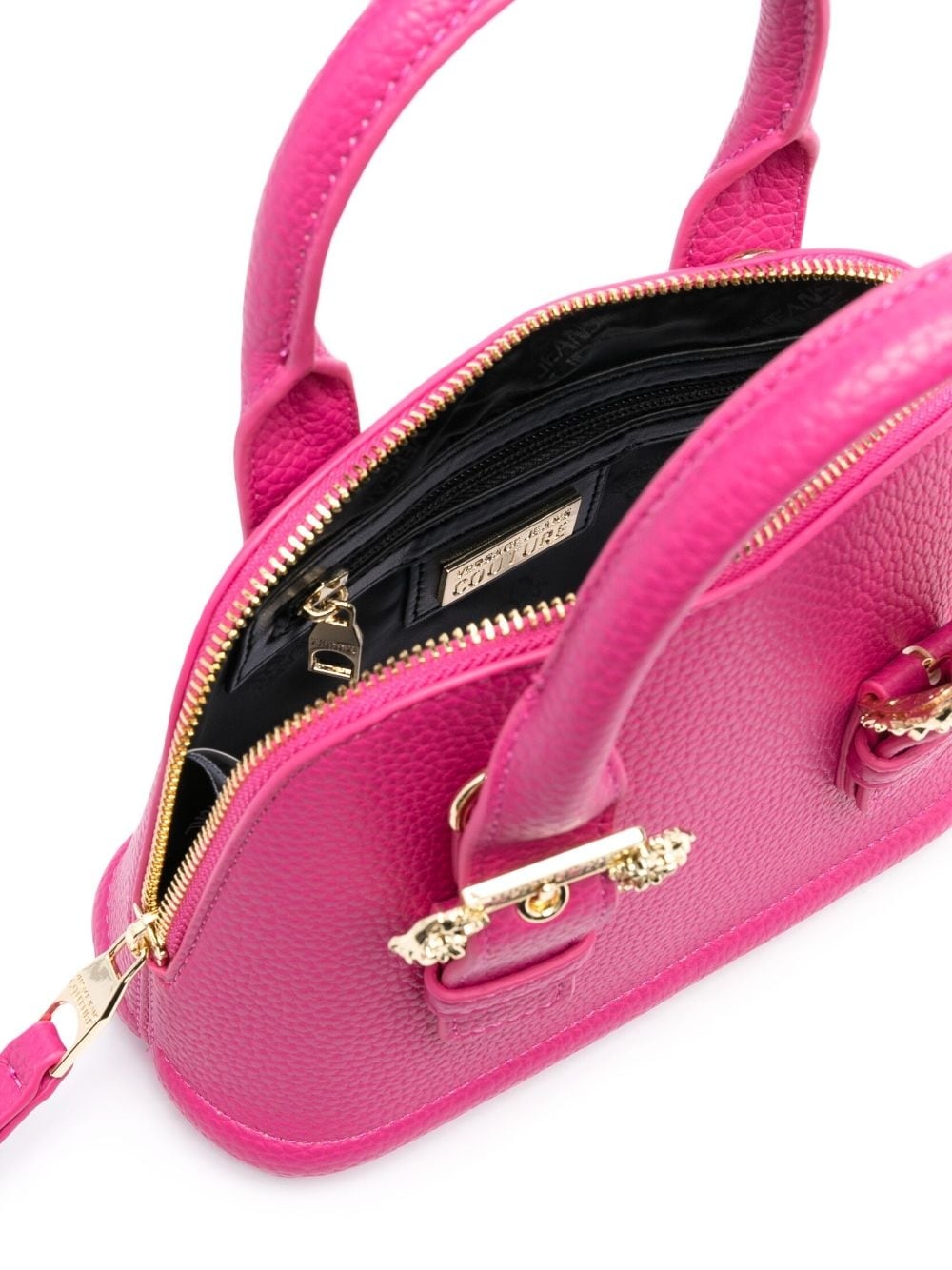 logo-buckle faux-leather tote bag - 6