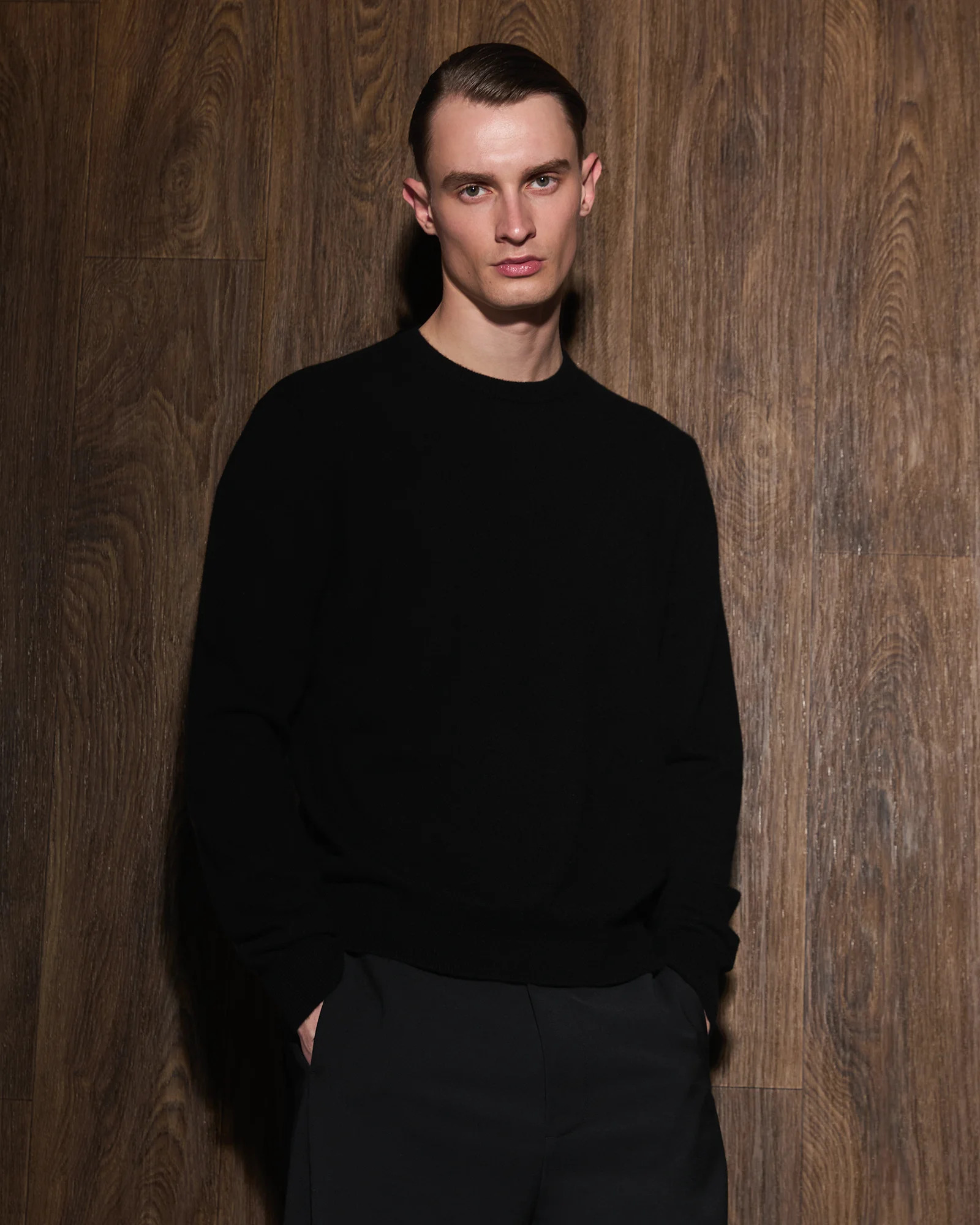 KNIT CREWNECK BLACK - 2