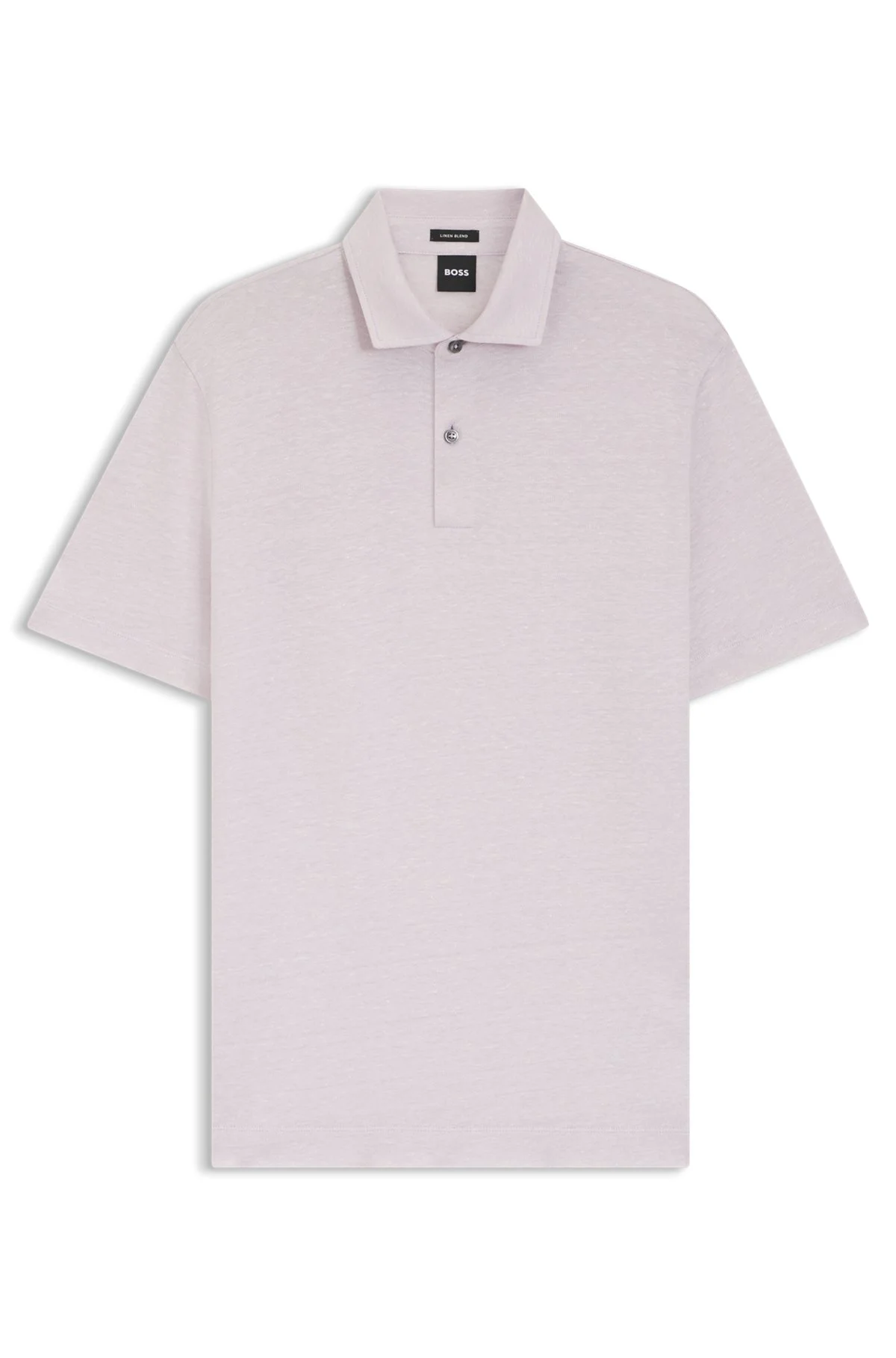 REGULAR-FIT POLO SHIRT IN COTTON AND LINEN - 1