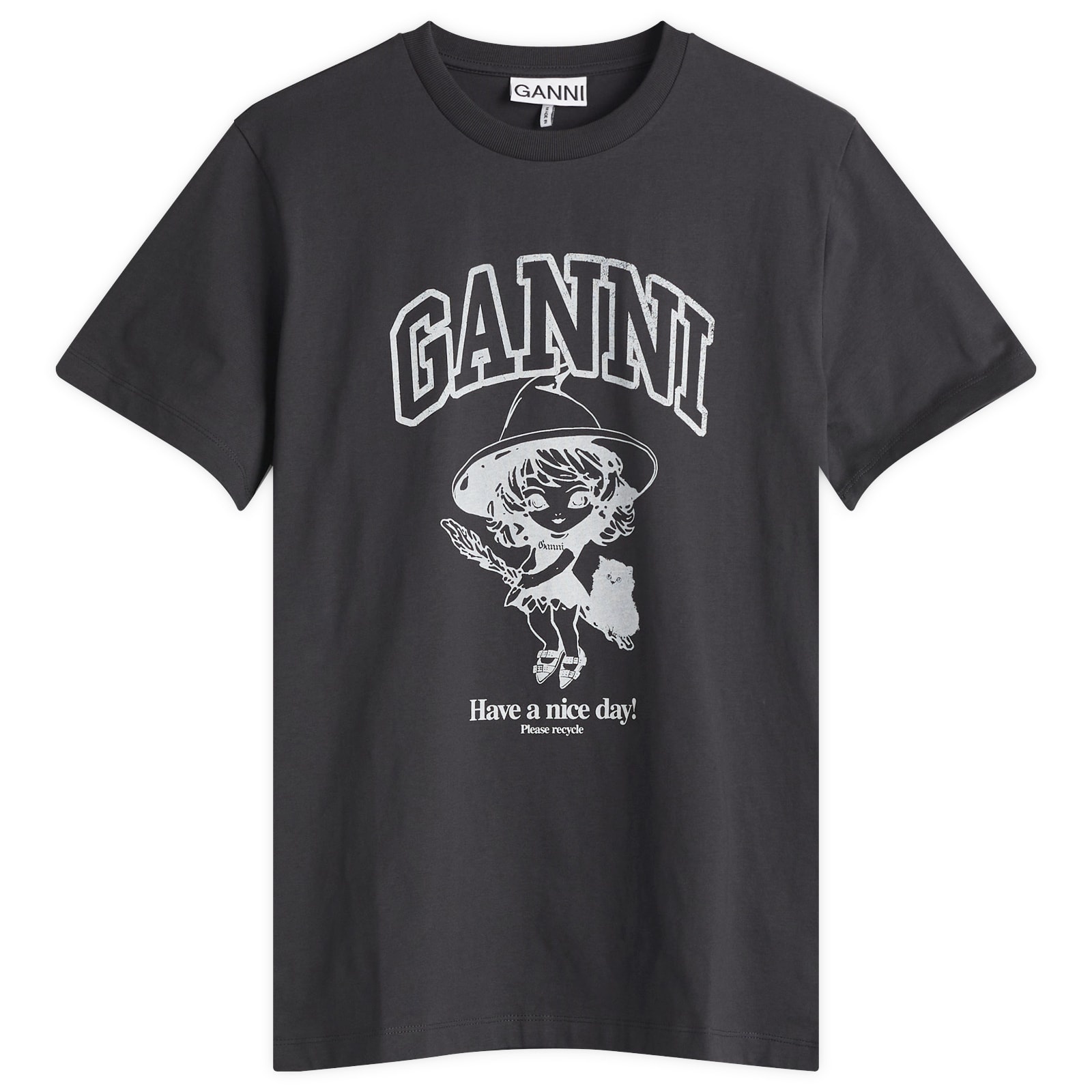 GANNI GANNI Basic Cotton Witch Relaxed T-Shirt | endclothing