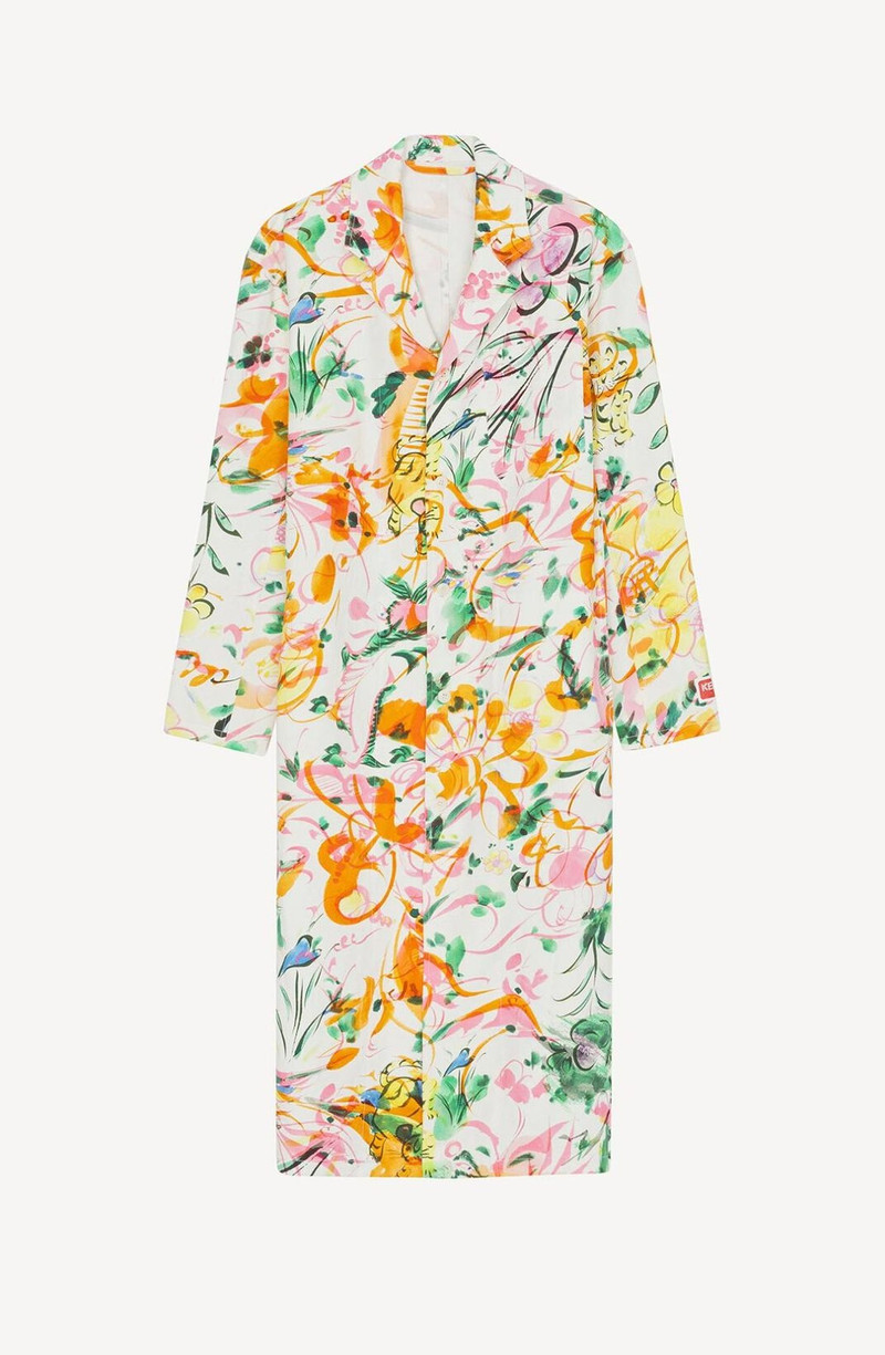 Long 'Akae Flower' overshirt 1