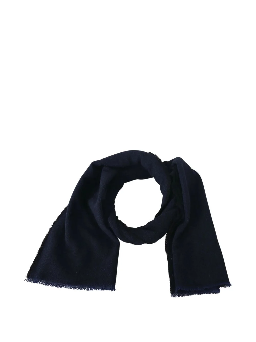 fringed wool scarf - 1