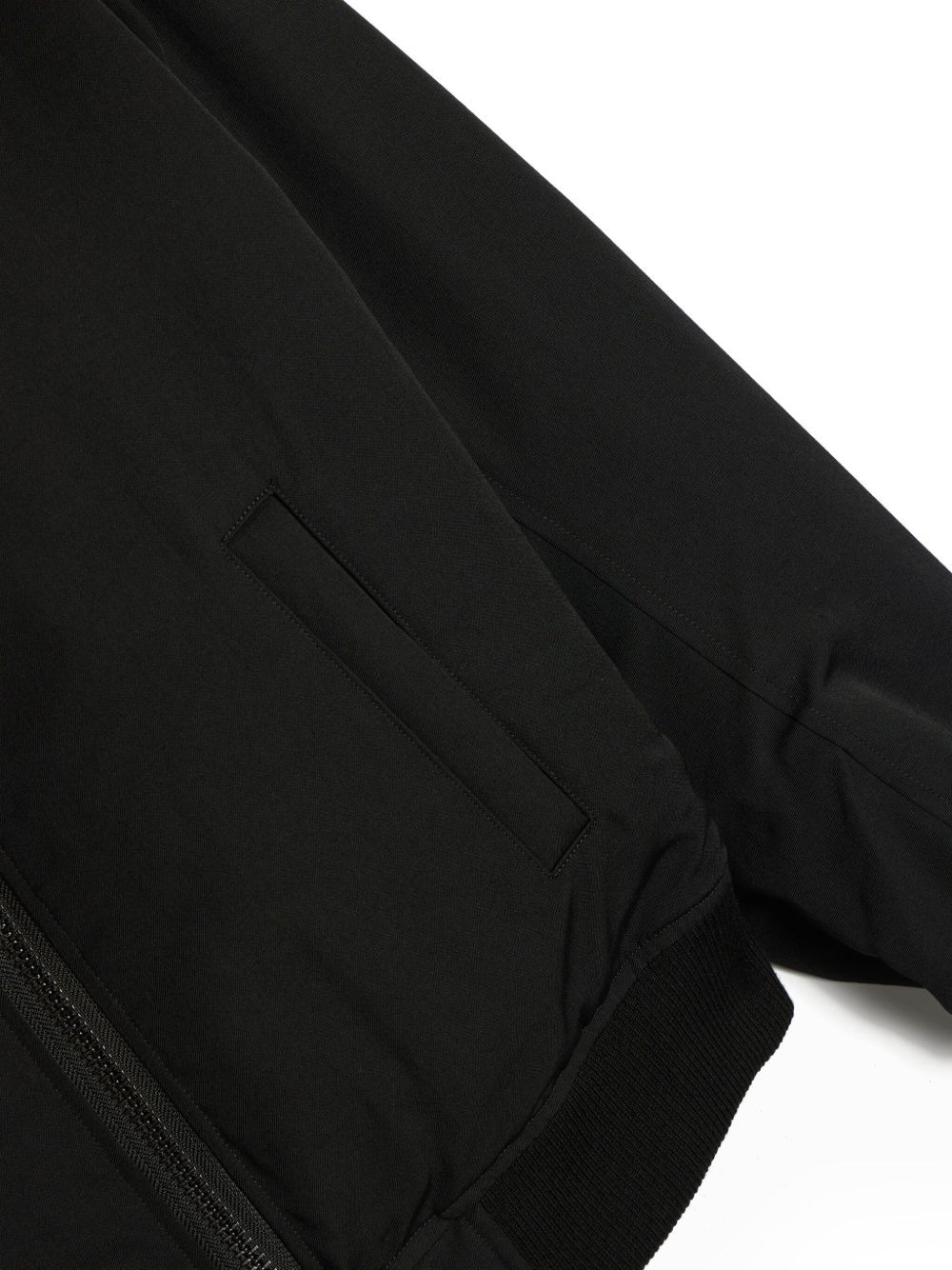 fleece-collar zip-front jacket - 4