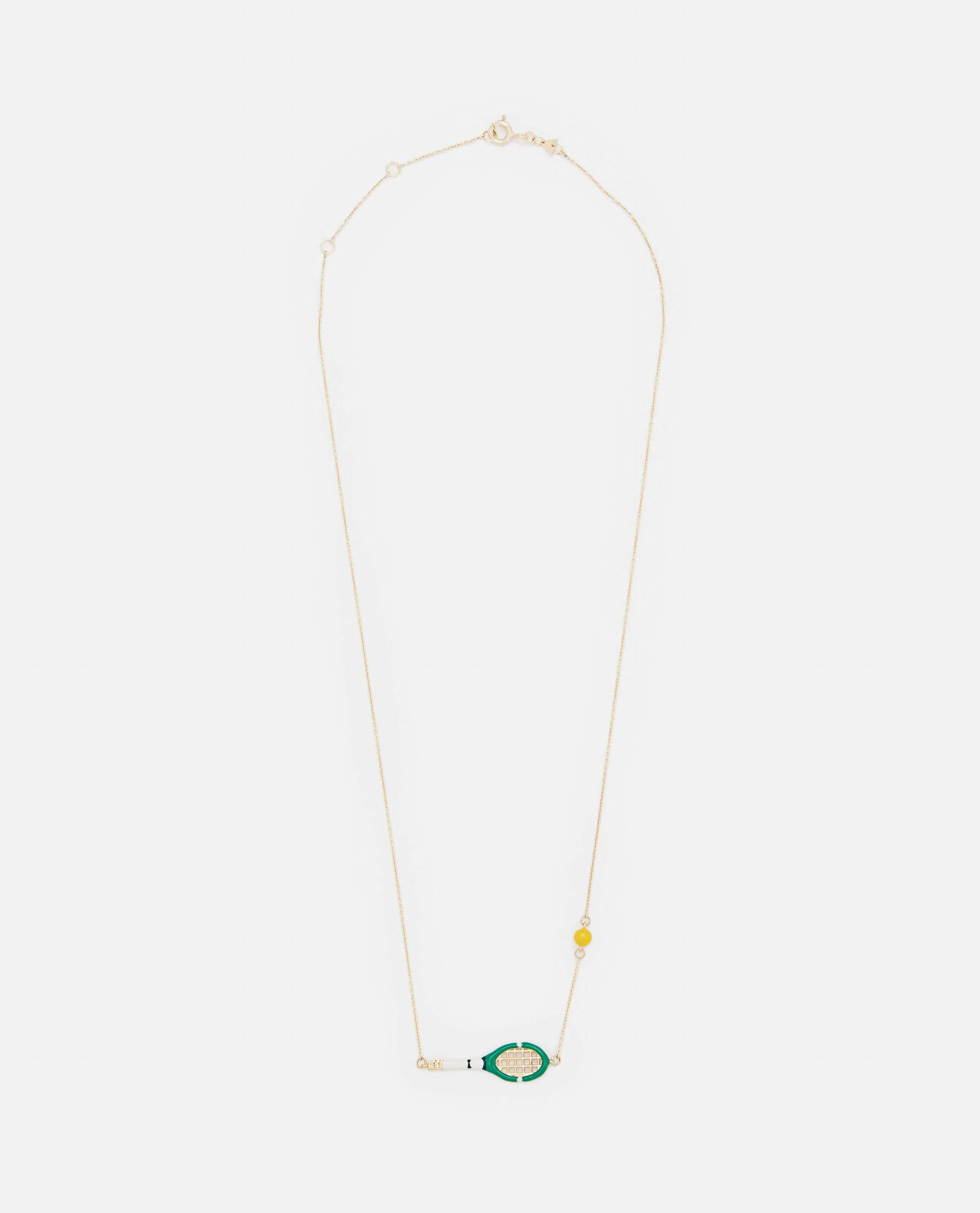 TENNIS NECKLACE PELOTA PISTACHIO GREEN 9CT - 1