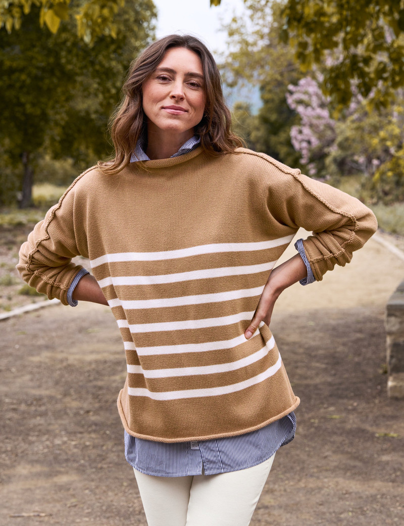 Rolled Funnel Neck Sweater 4