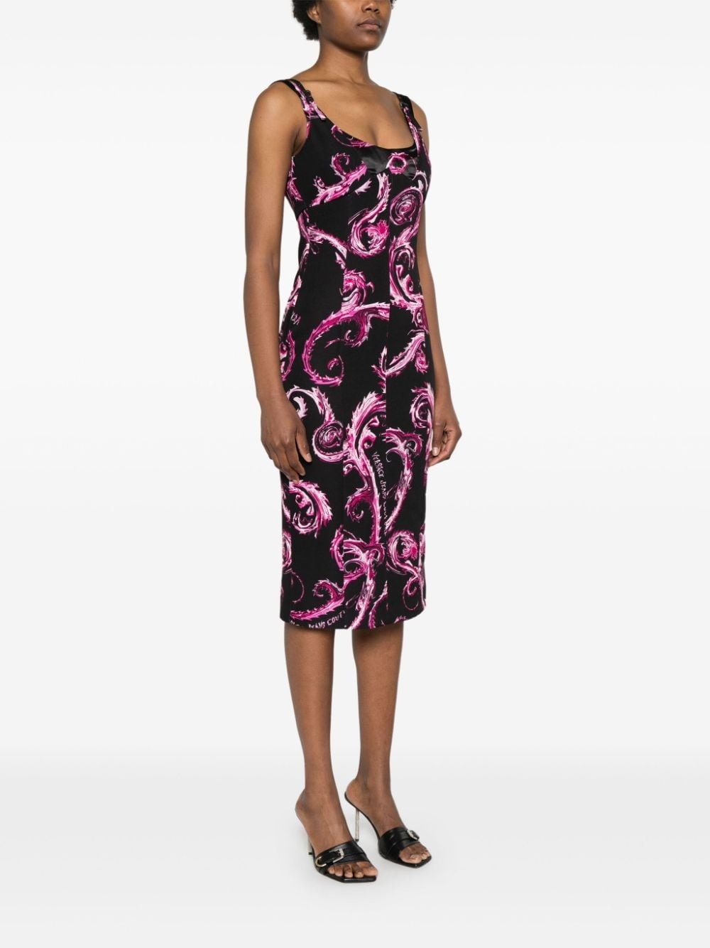 Chromo Couture-print midi dress - 3