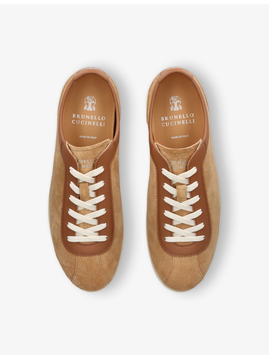 Branded Suede Low-Top Trainers - 2