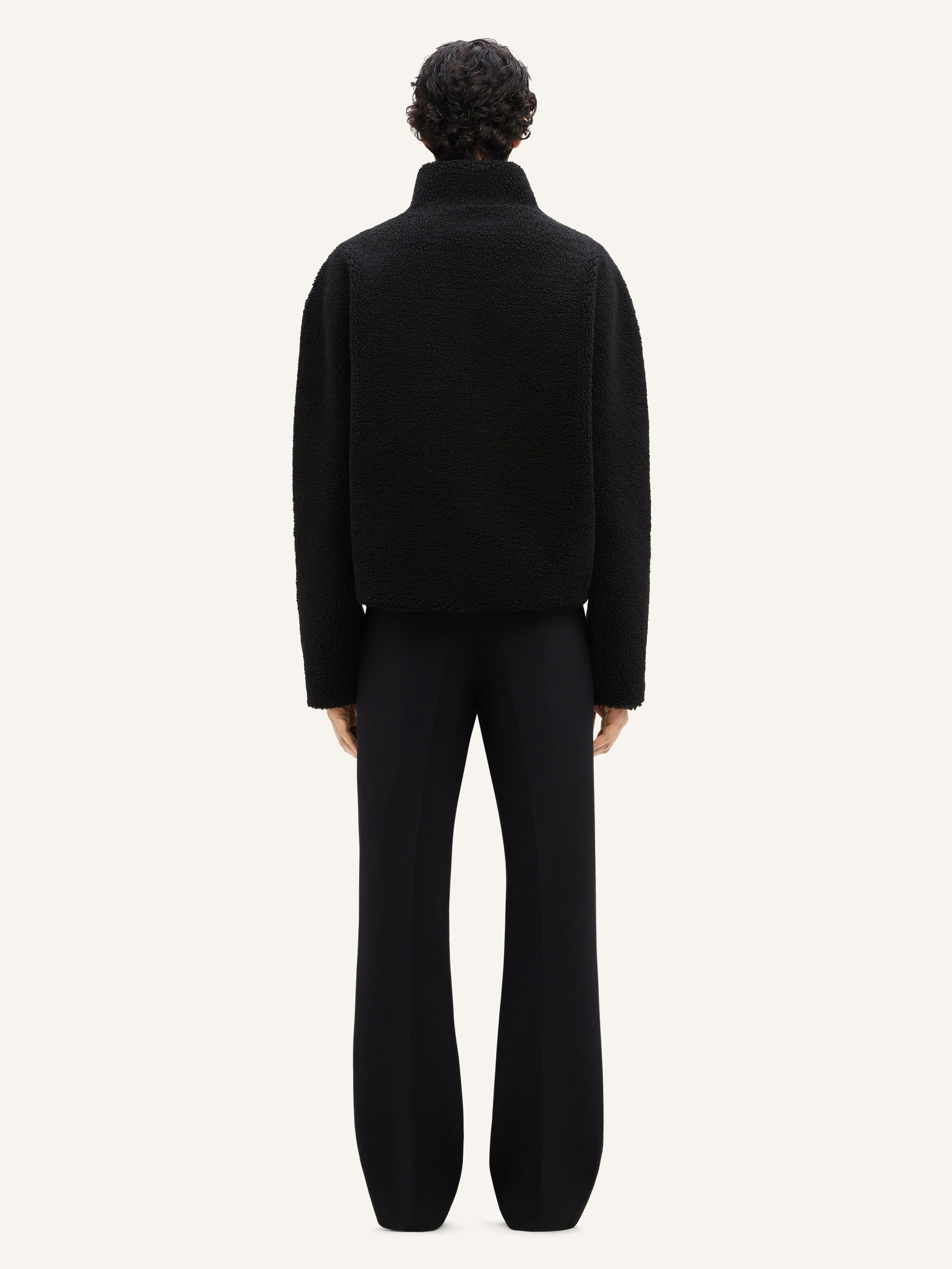 FLEECE BOMBER JACKET - 4