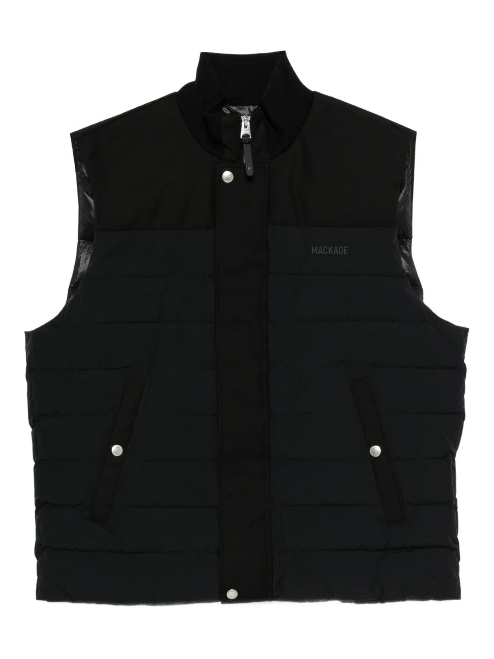 quilted-sleeveless waistcoat - 1