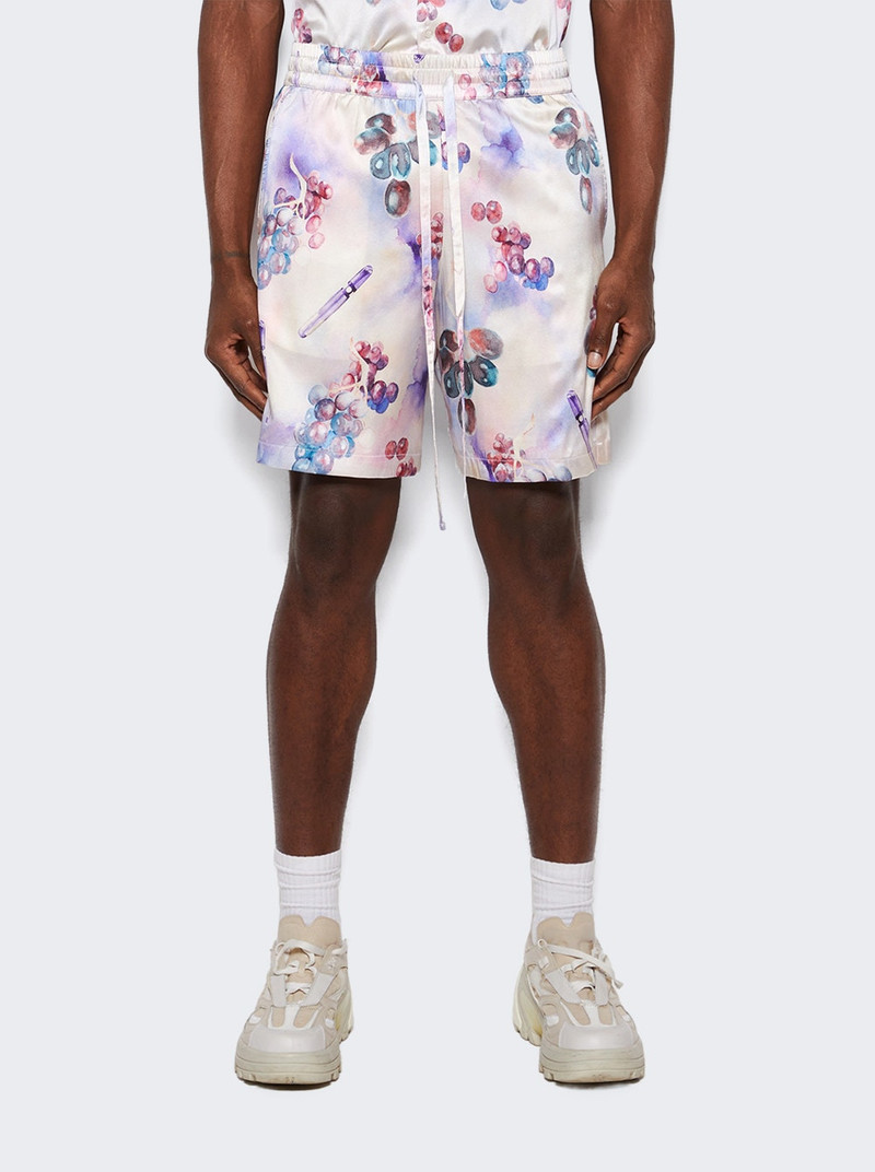Silk Shorts Grape Print 3