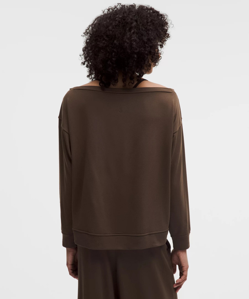 BeCalm Oversized Boatneck Long-Sleeve Shirt 3