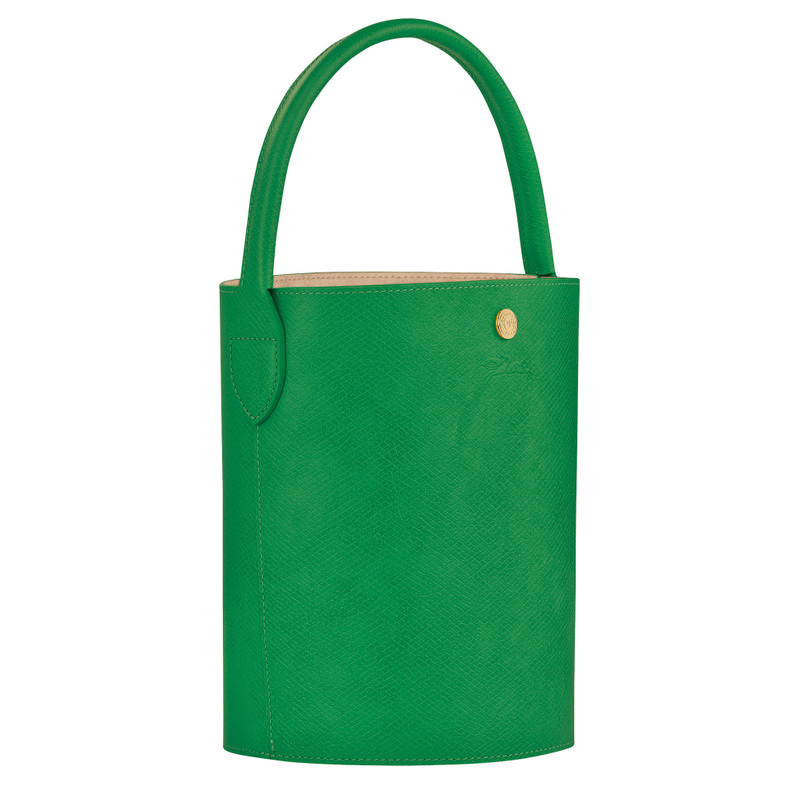 Épure S Bucket bag Green - Leather 3