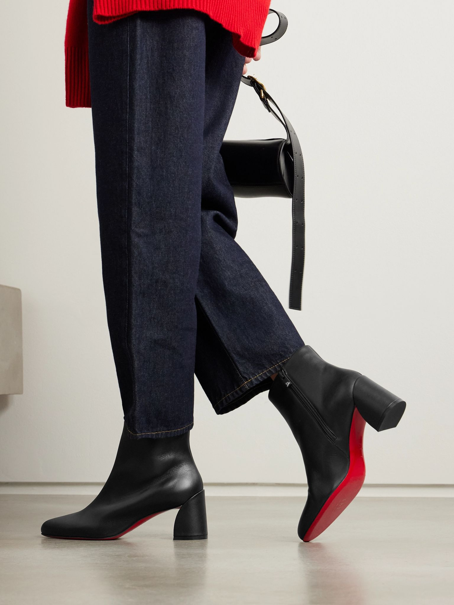 Turela 55 leather ankle boots Black - 2