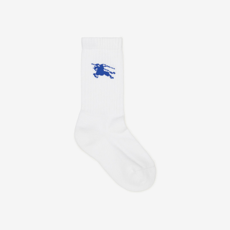 Ribbed Cotton Blend Socks 1