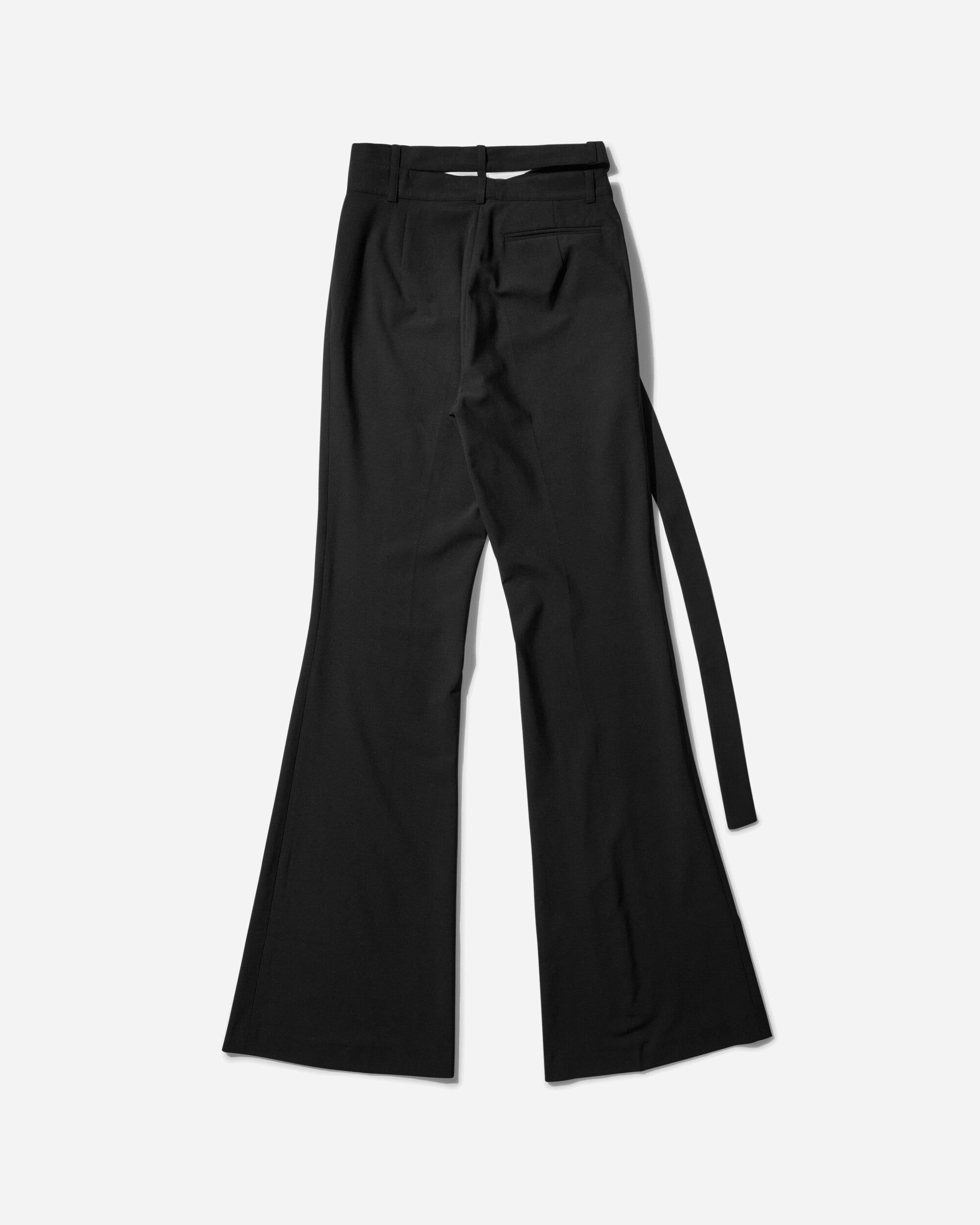 Women's Flared Wrap Suit Pants Black - 2