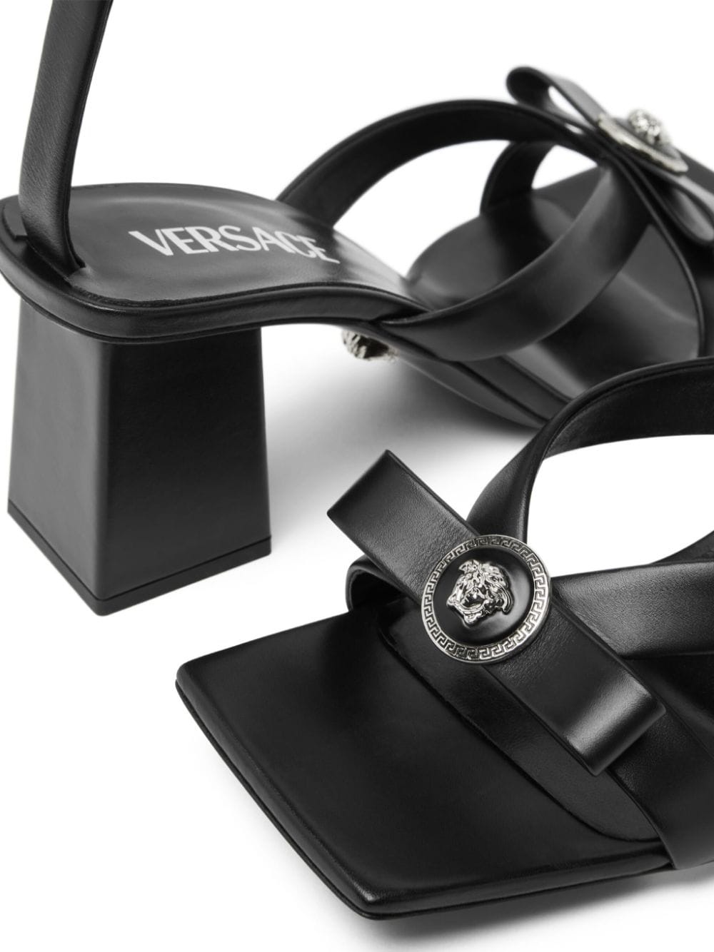 Medusa Head leather sandals - 3