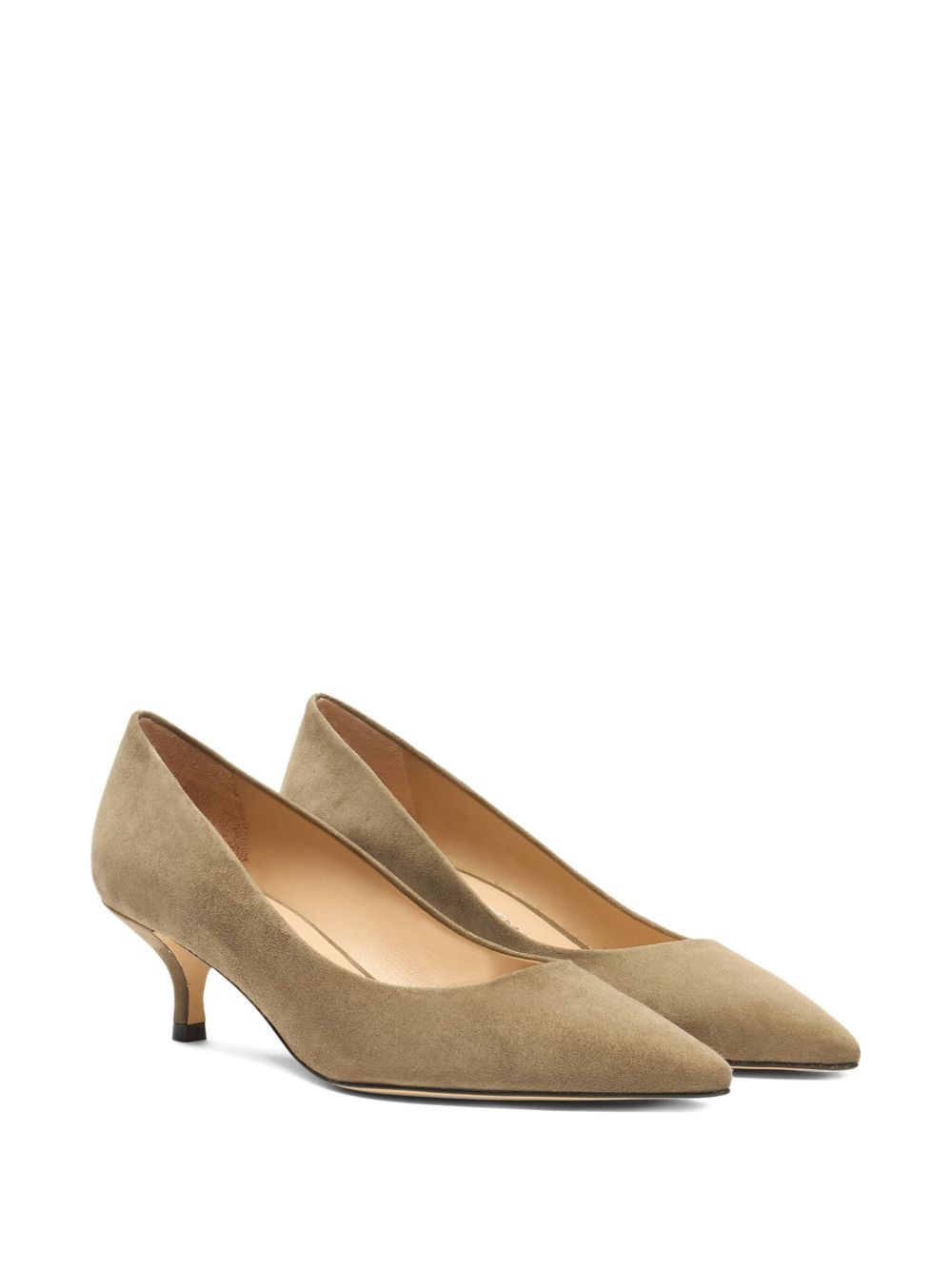 50mm Stuart Power pointed-toe suede pumps - 2