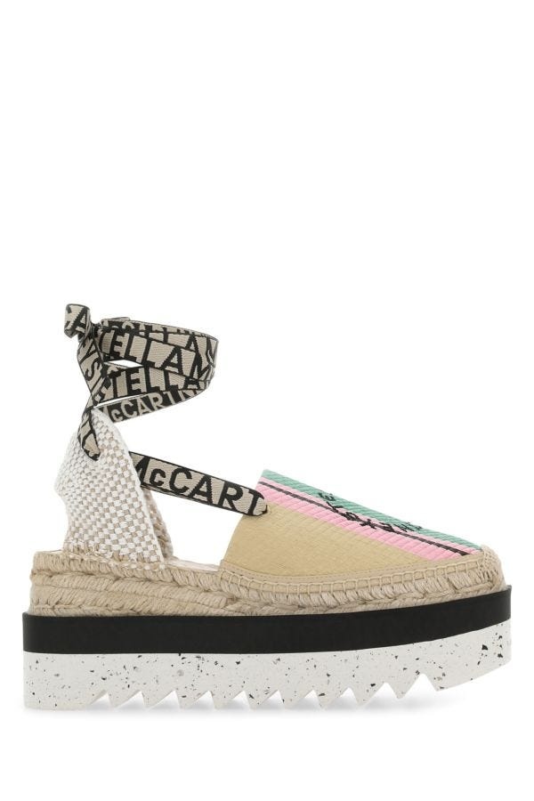 【Stella McCartney】 Multicolor raffia Gaia espadrilles Stella McCartney Multicolor raffia Gaia espadrilles
