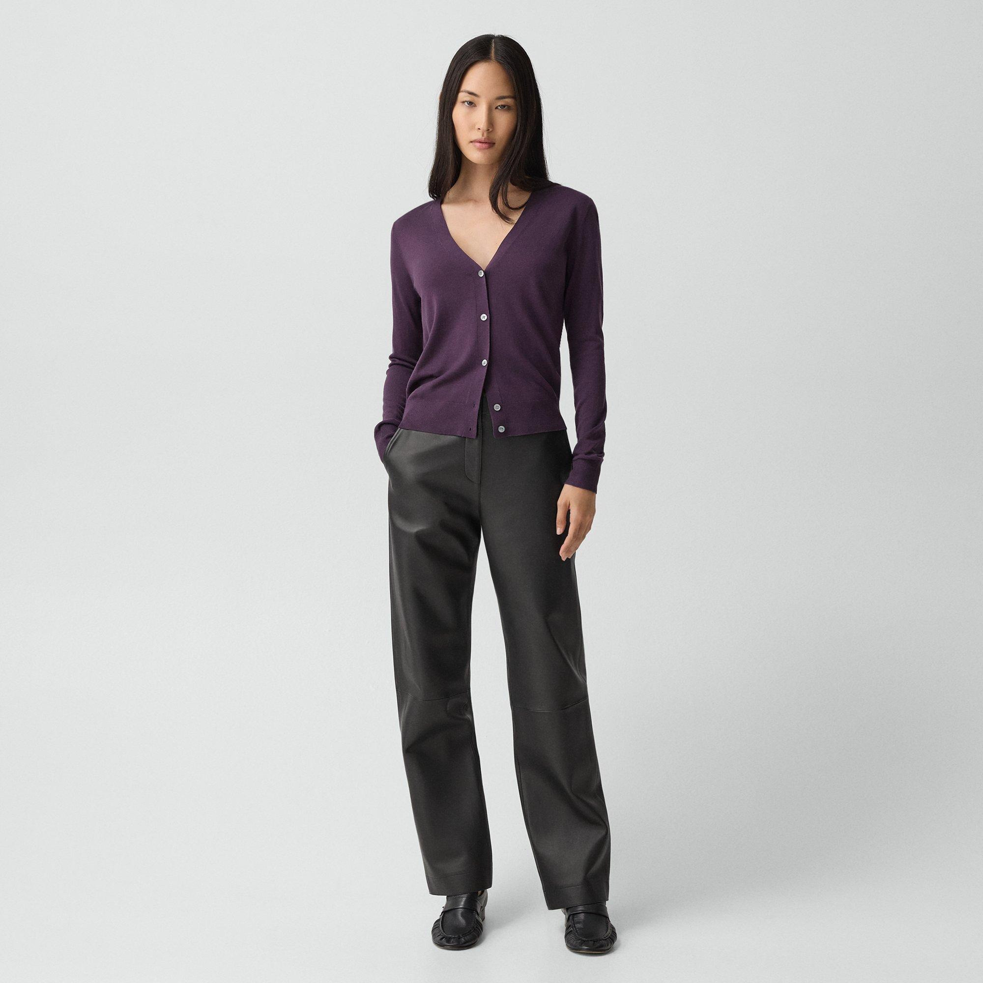 V-Neck Cardigan in Regal Wool - 6