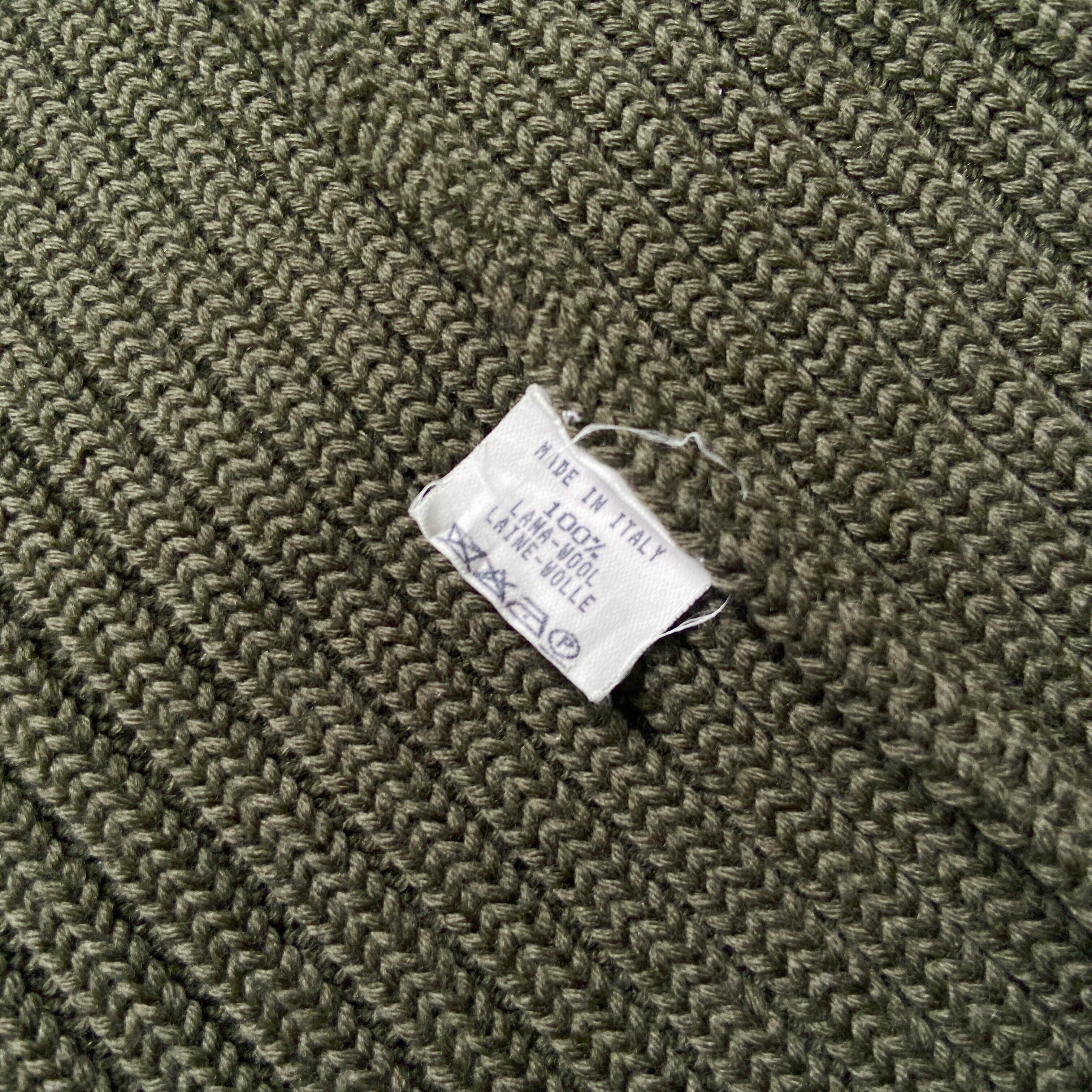 Maison Martin Margiela Fall 1998 'Flat' Collection Green Envelope Knit Jacket - 15