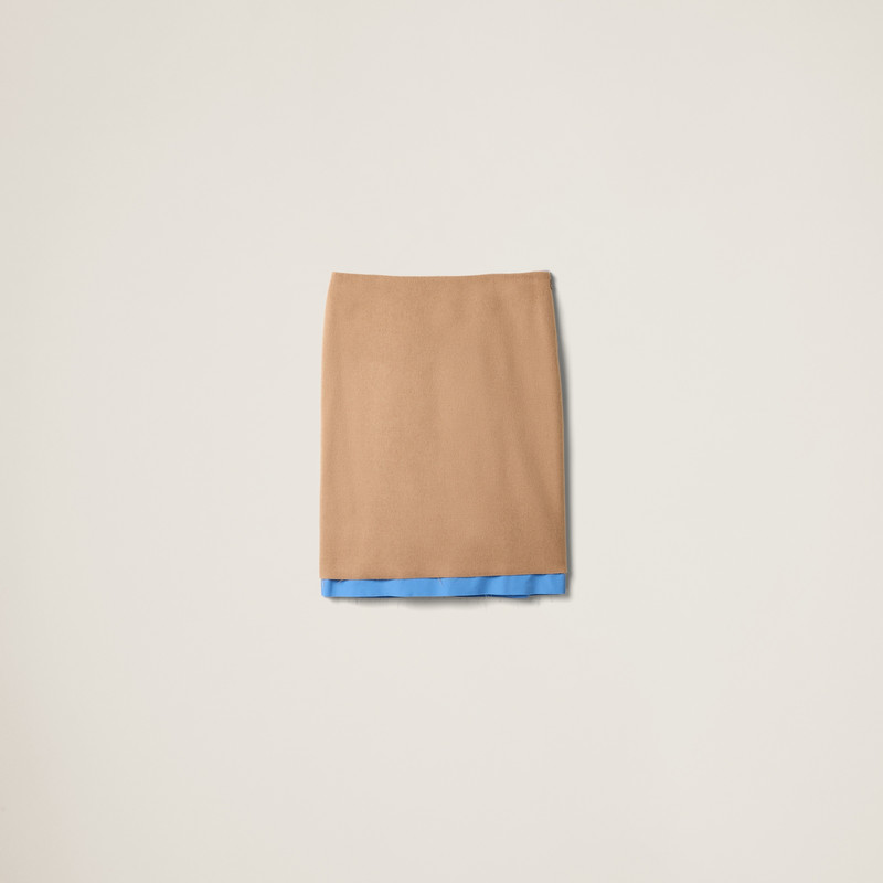 Camel-hair midi-skirt 1