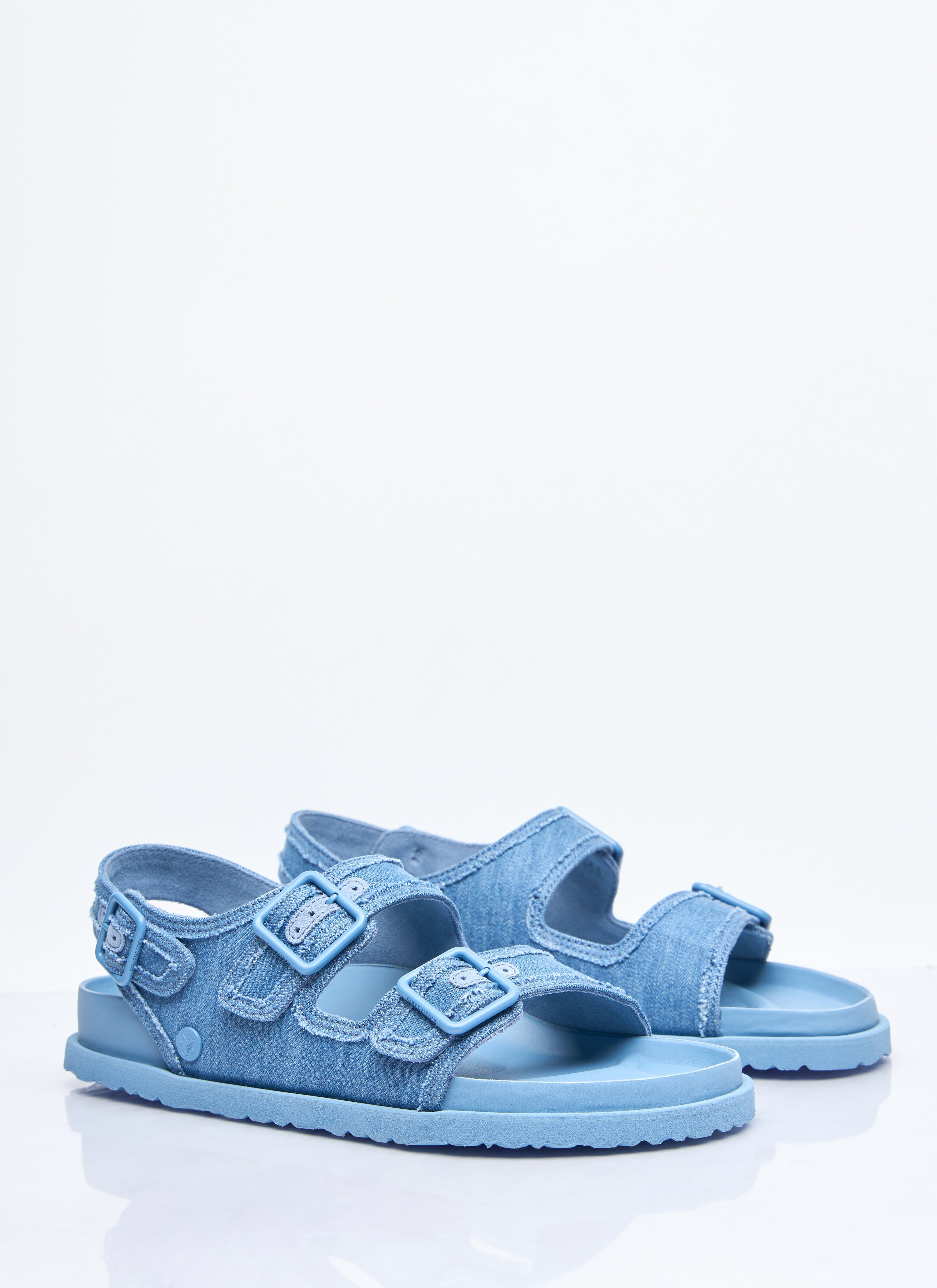 Milano Stone Washed Denim Sandals - 3
