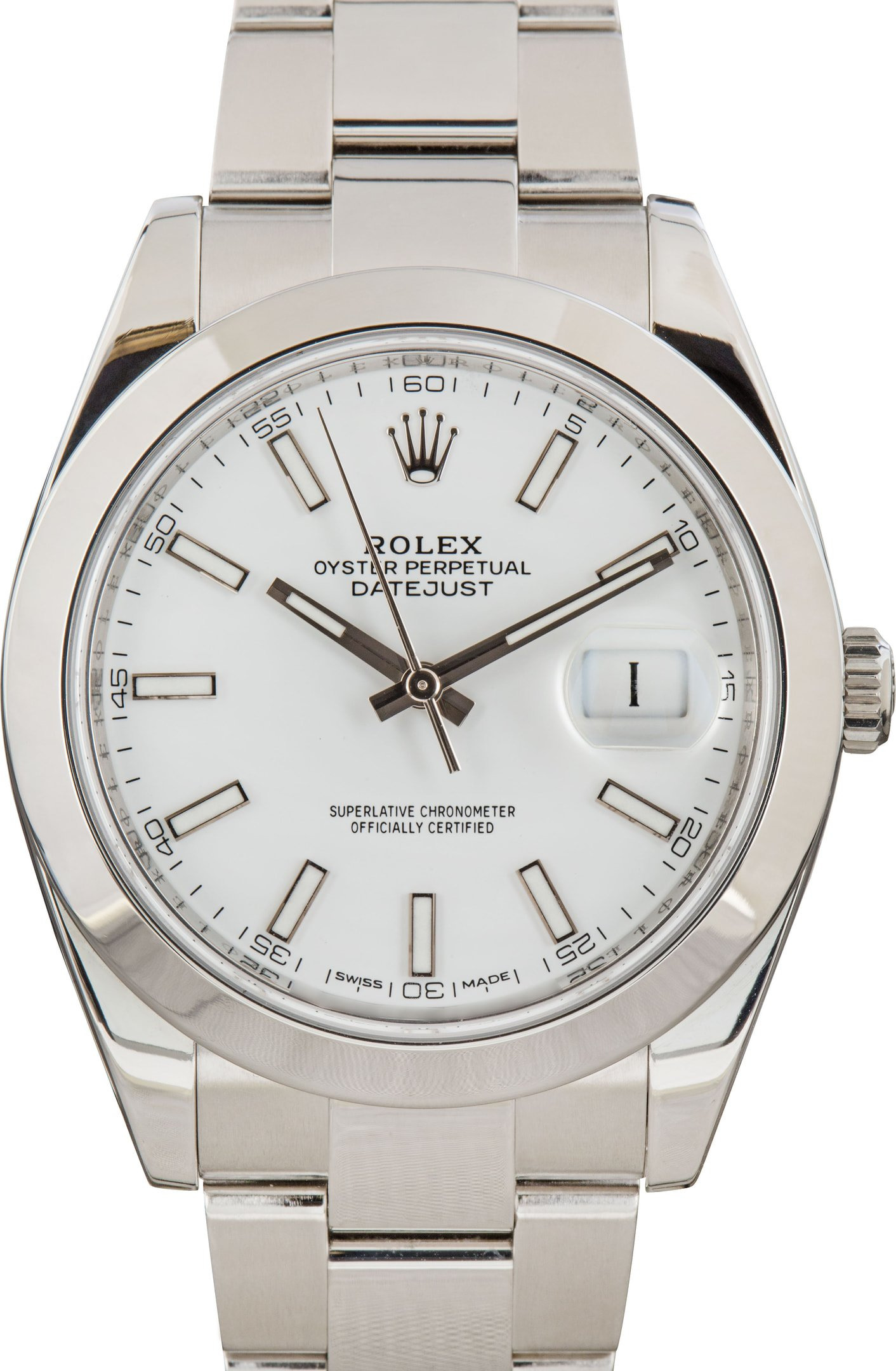 Rolex Datejust 41 126300 White Index Dial - 1