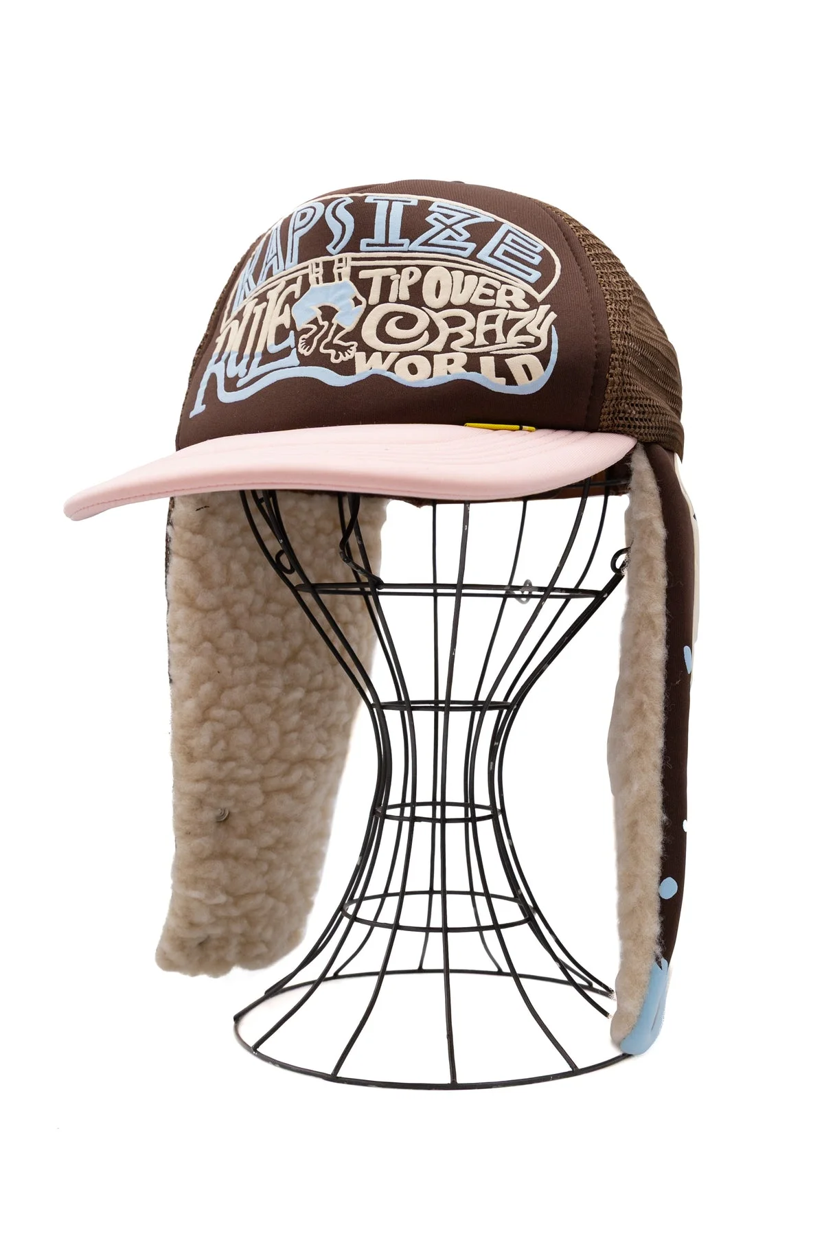 KAPSIZE RULE LUMBER Trucker Cap - Brown x Pink - 1