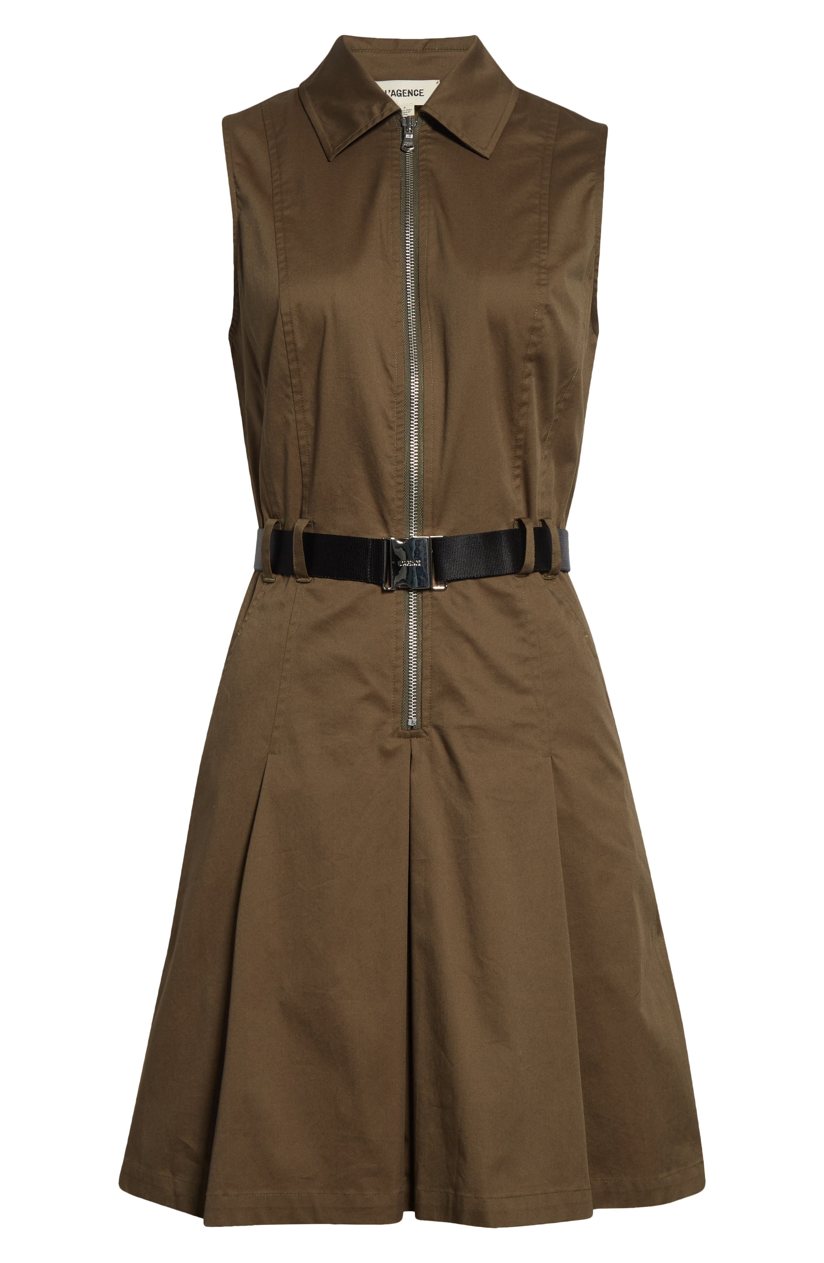 L'AGENCE Sima Mini Shirtdress in Pine at Nordstrom - 5