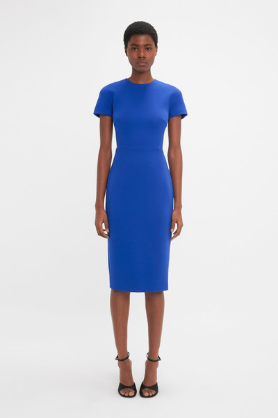 Victoria Beckham Fitted T-Shirt Dress In Palace Blue outlook