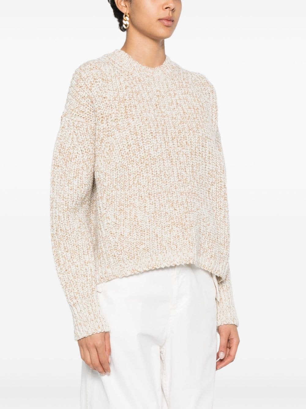 logo-patch sweater - 3