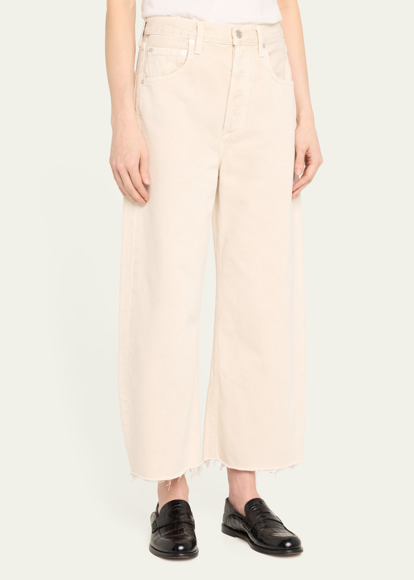 Ayla Raw Hem Crop Pants - 4
