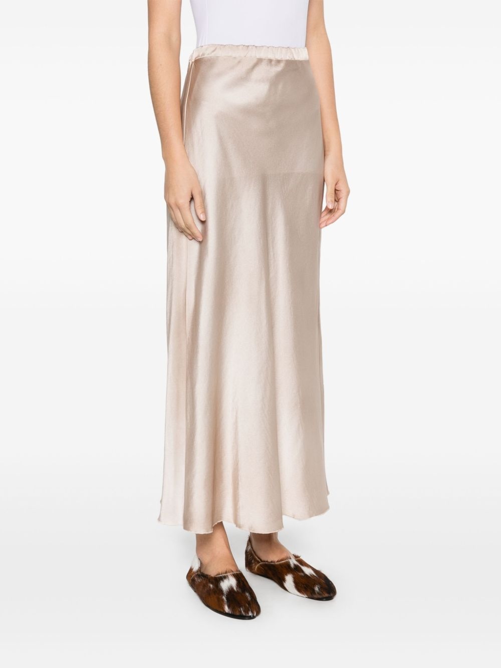 satin midi skirt - 3