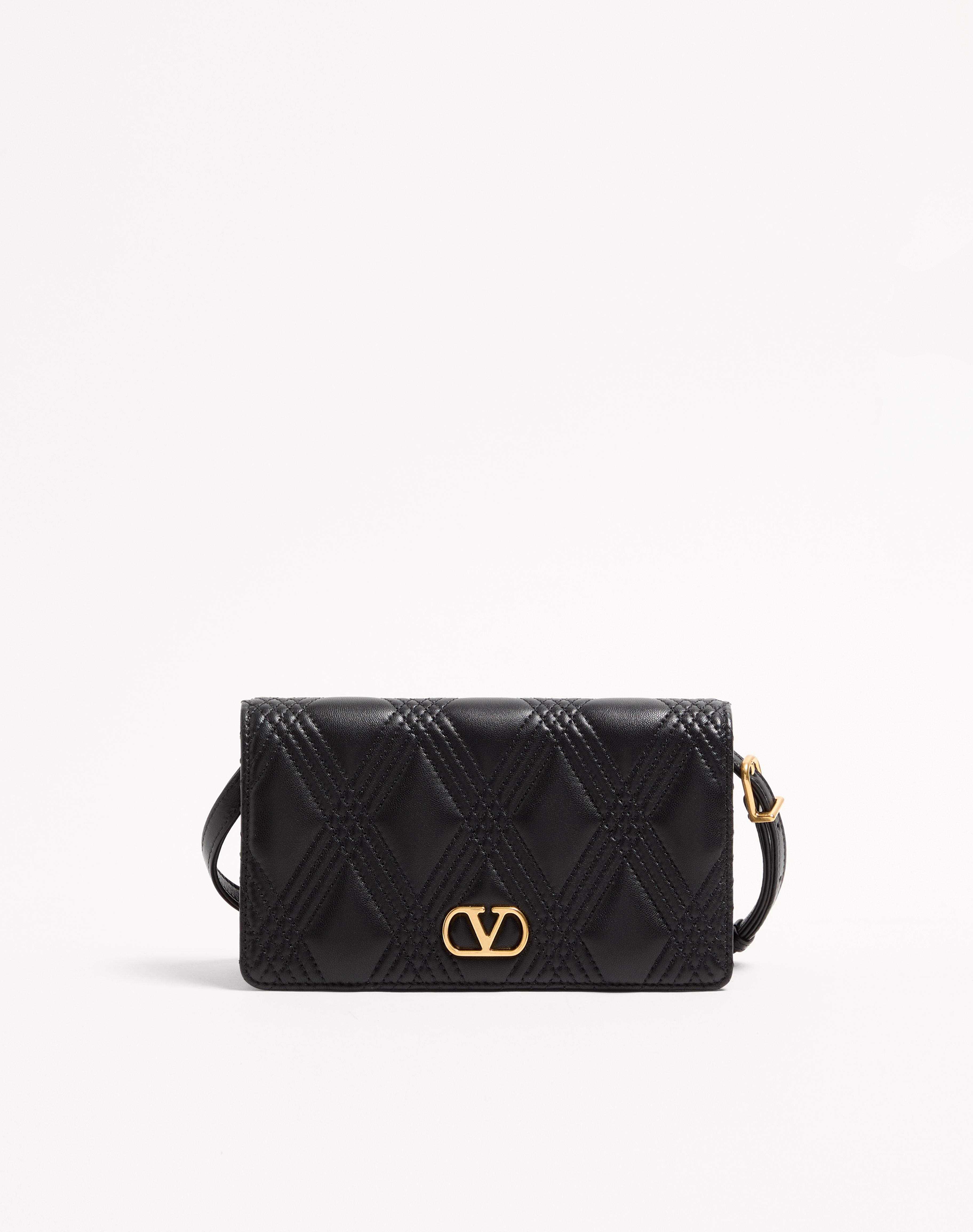 VALENTINO GARAVANI QUILTIE 67 MINI SHOULDER BAG IN QUILTED NAPPA LEATHER - 1