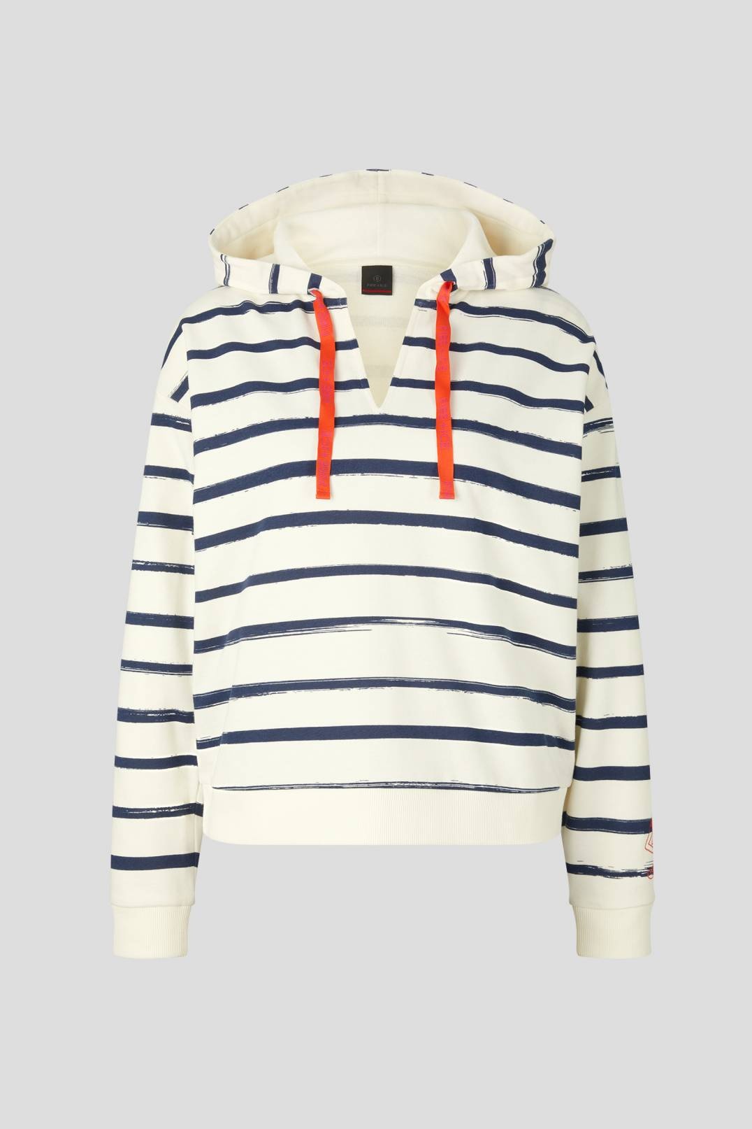 DAWN SWEATSHIRT HOODIE IN NAVY BLUE/OFF-WHITE - 1