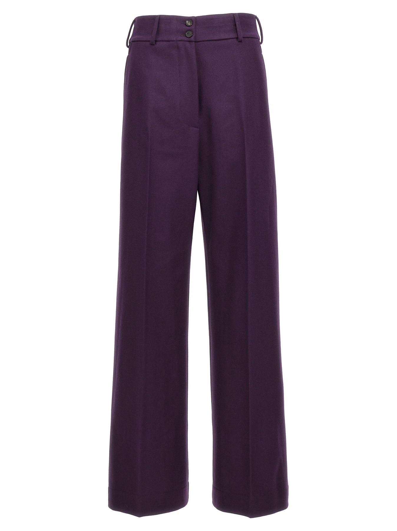 Wool Pants Purple - 1