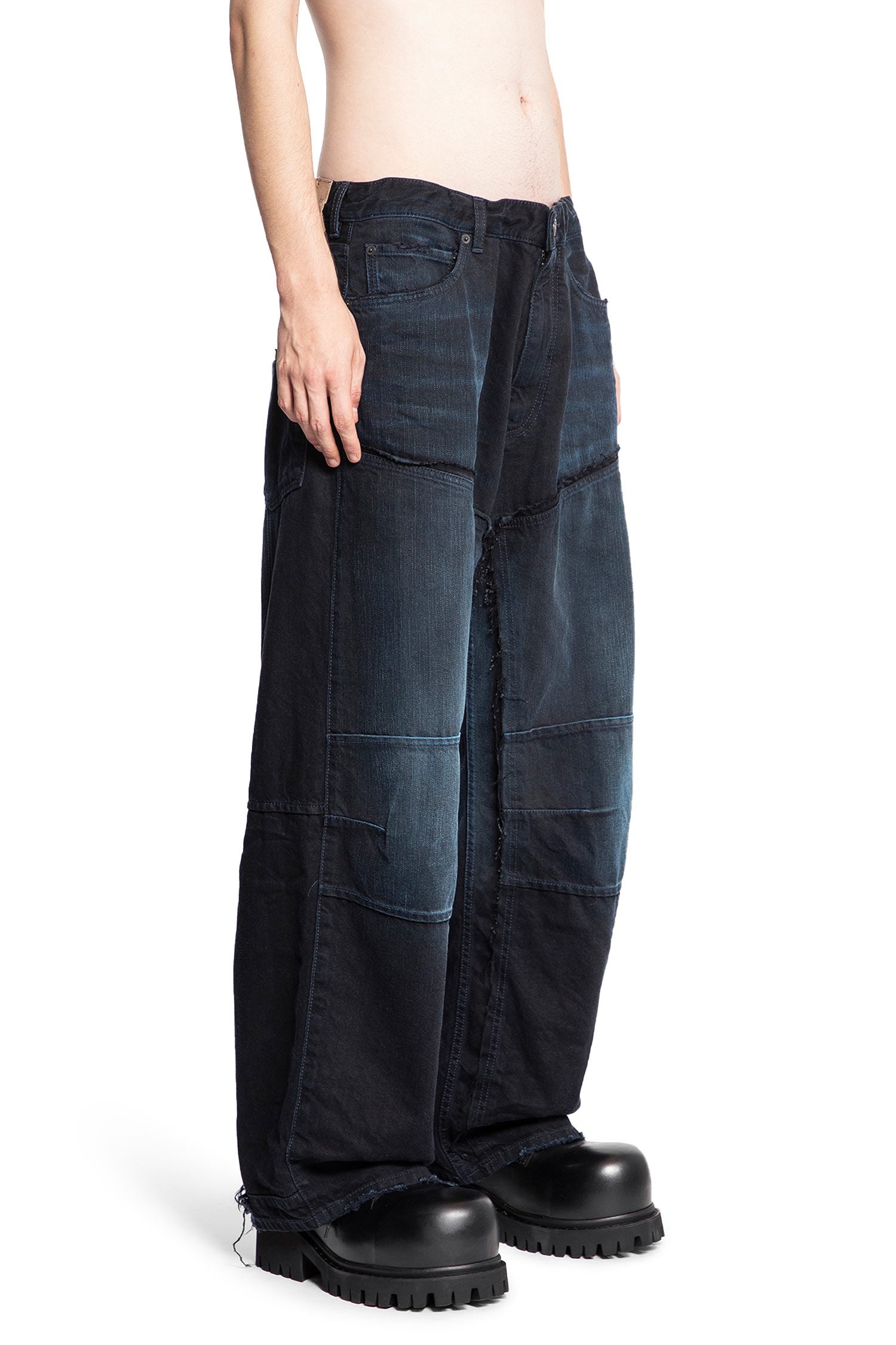 Double-Knee-Pants-In-Cotton-Denim - 2