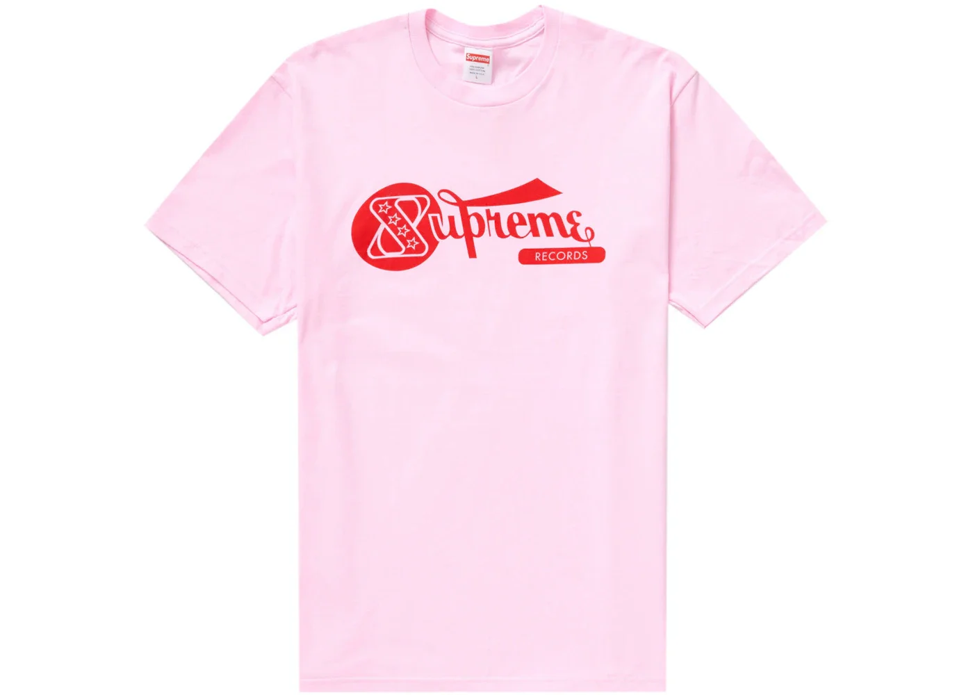 Supreme Records Tee Light Pink - 1