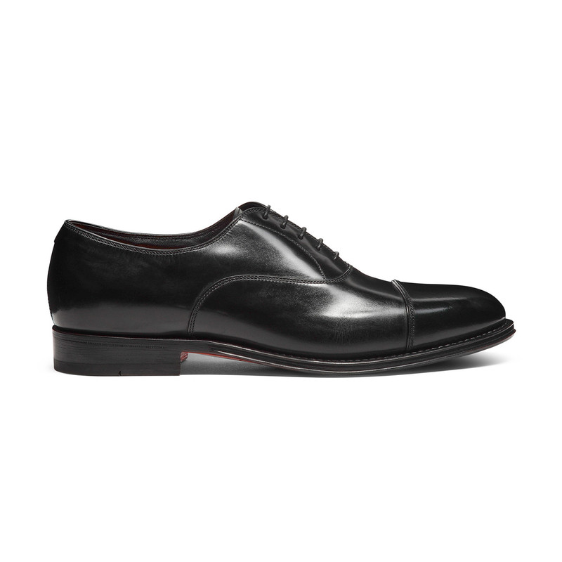 Men's black leather Oxford shoe 1