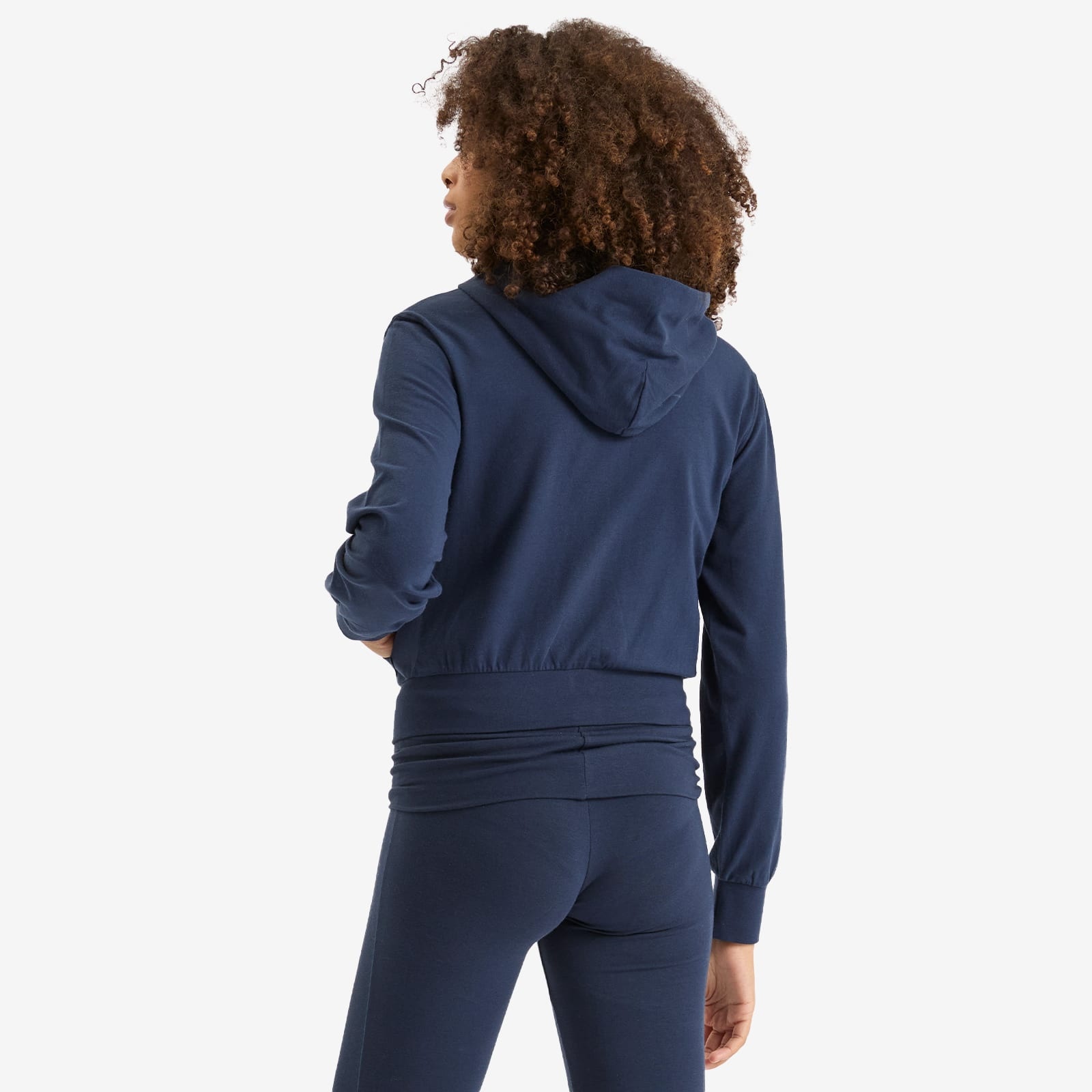 SKIMS Cotton Jersey Zip Up Slim Hoodie - 3