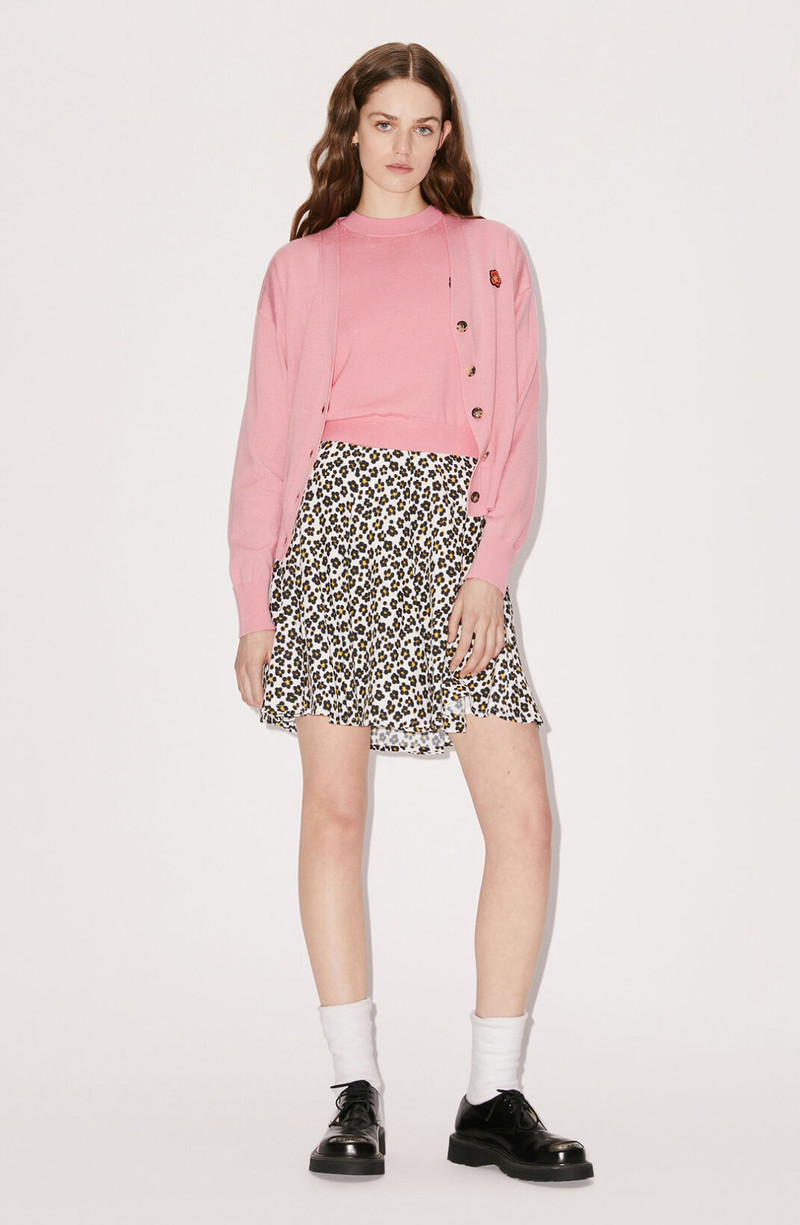 KENZO 'Hana Leopard' flared miniskirt outlook