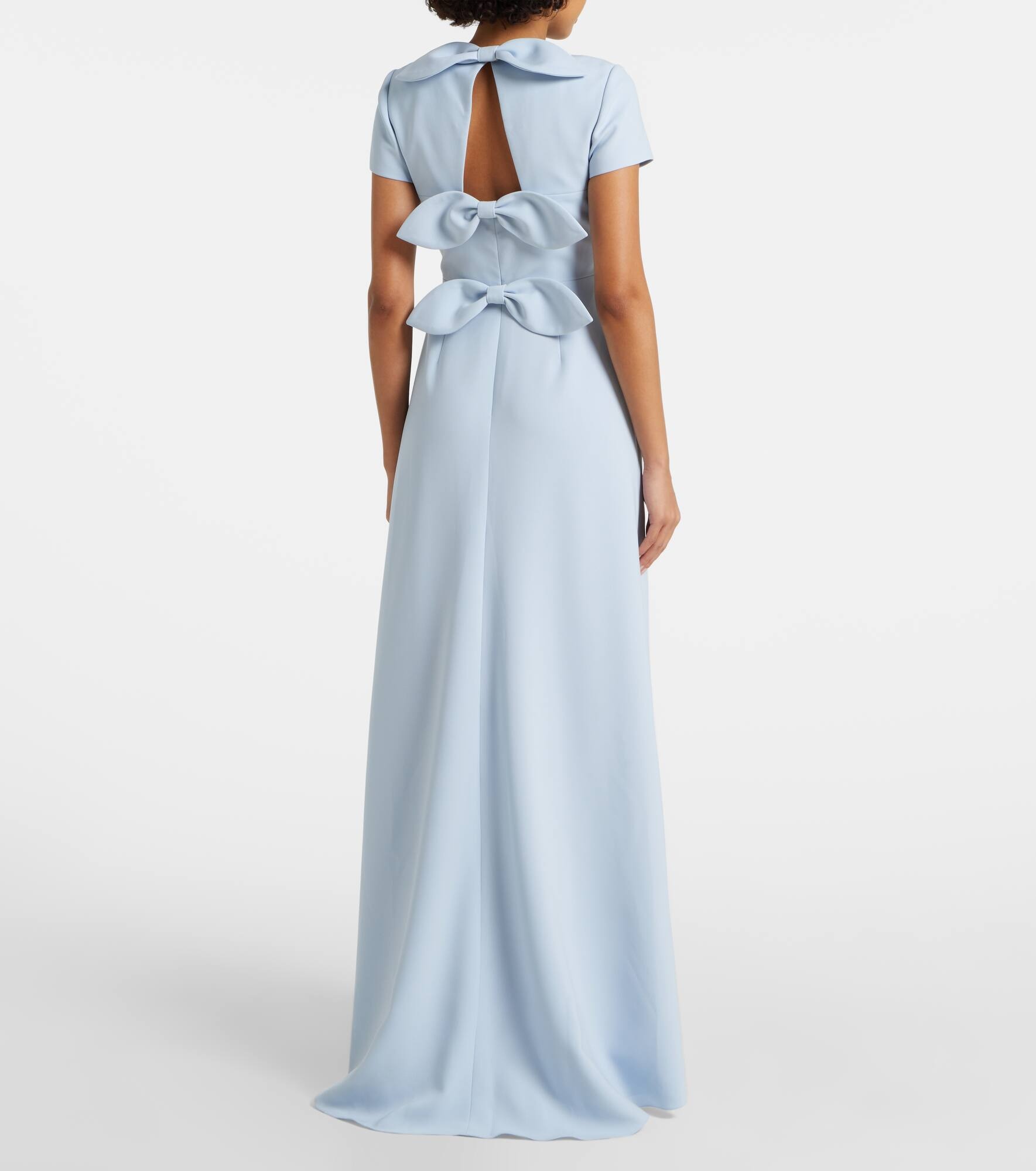 Bow-detail crêpe gown - 3