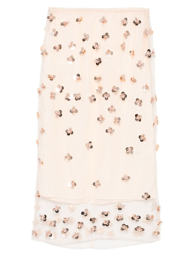flower-detail midi skirt 1