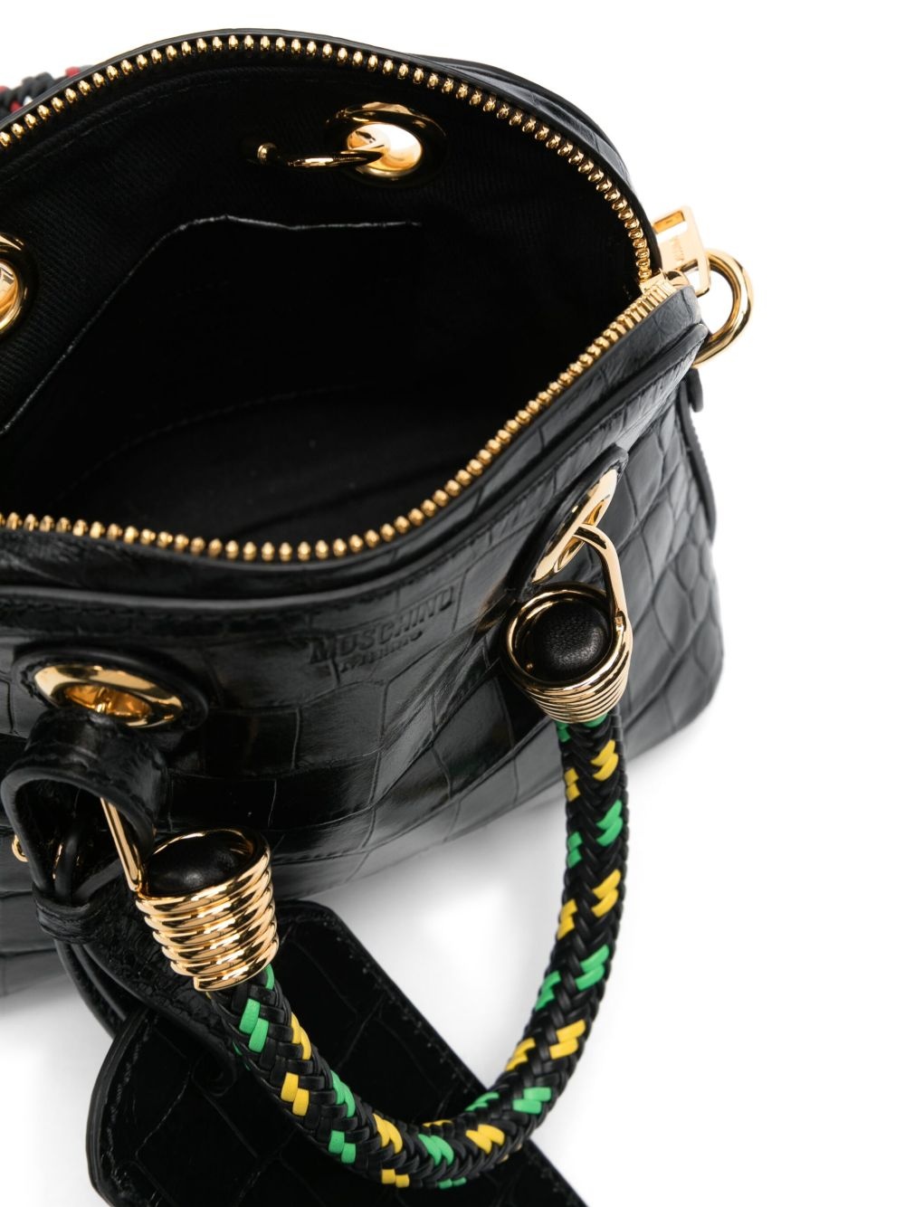 crocodile-effect tote bag - 5