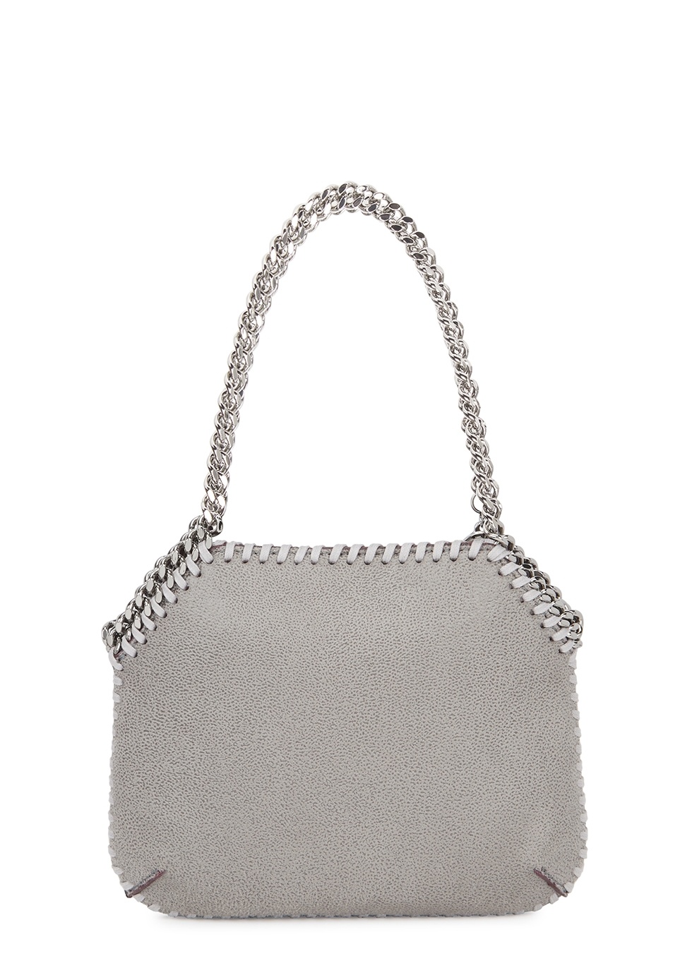 Falabella mini grey faux suede shoulder bag - 2