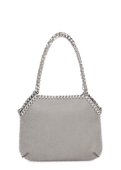 Stella McCartney Falabella mini grey faux suede shoulder bag outlook